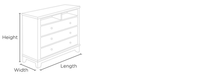 Old World Media Chest Dimensions