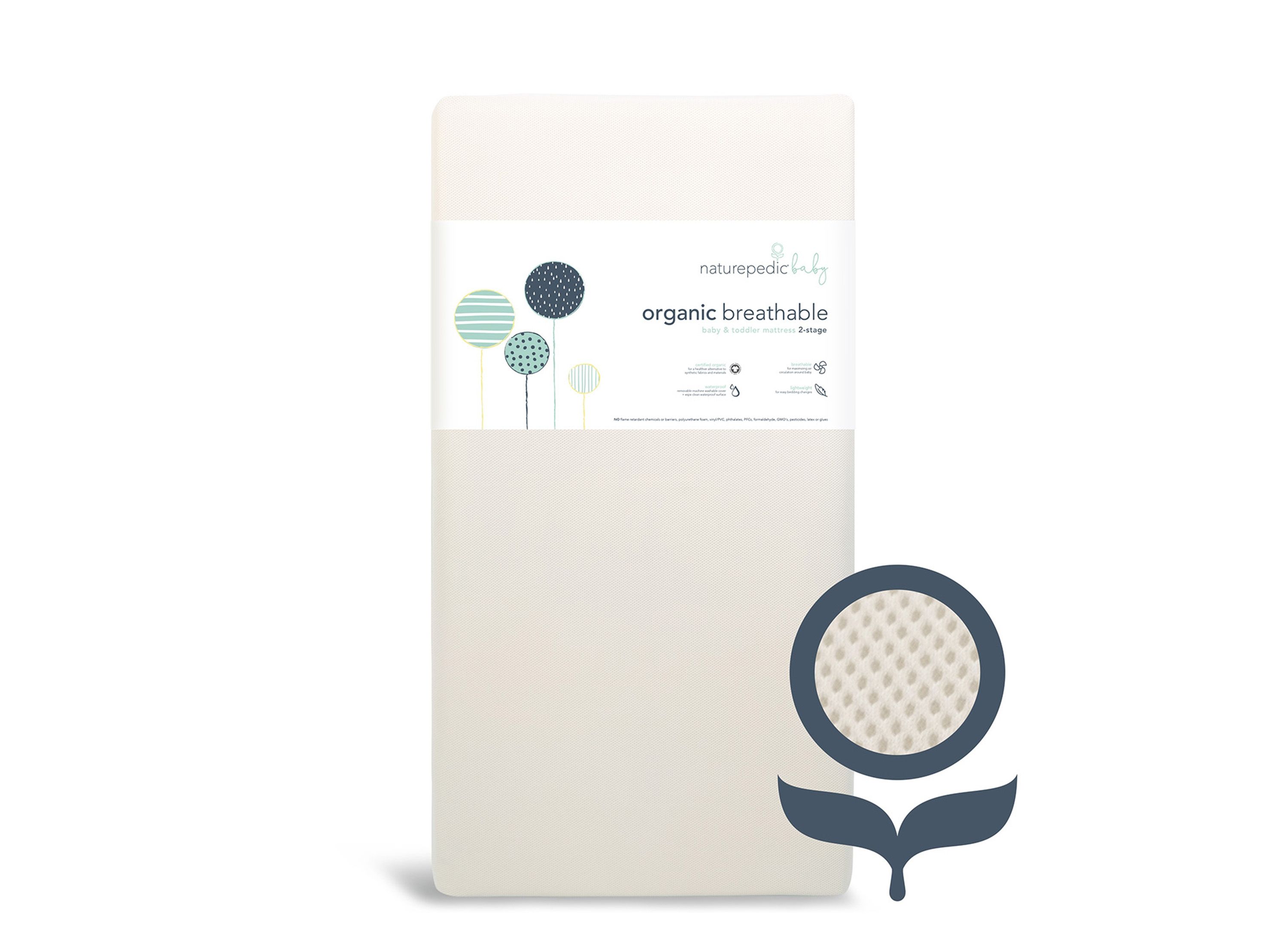 Naturepedic Organic Breathable 2 Stage Crib Mattress Raymour & Flanigan