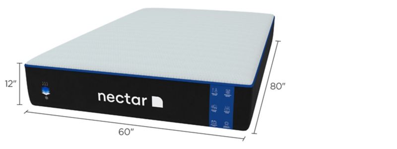 Nectar Medium Memory Foam Mattress Dimensions