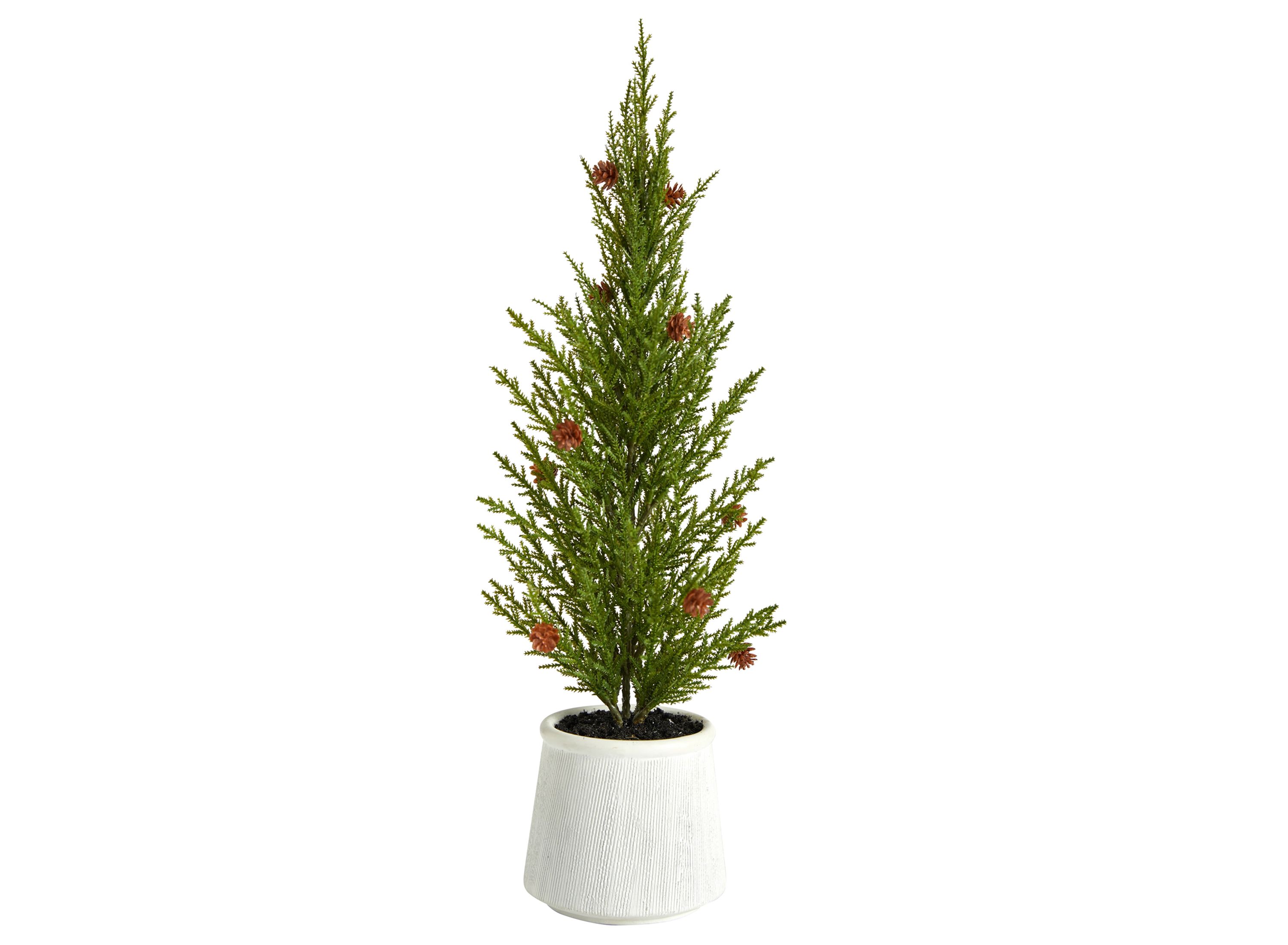 20" Cedar Pine Natural Look Artificial Tree Raymour & Flanigan
