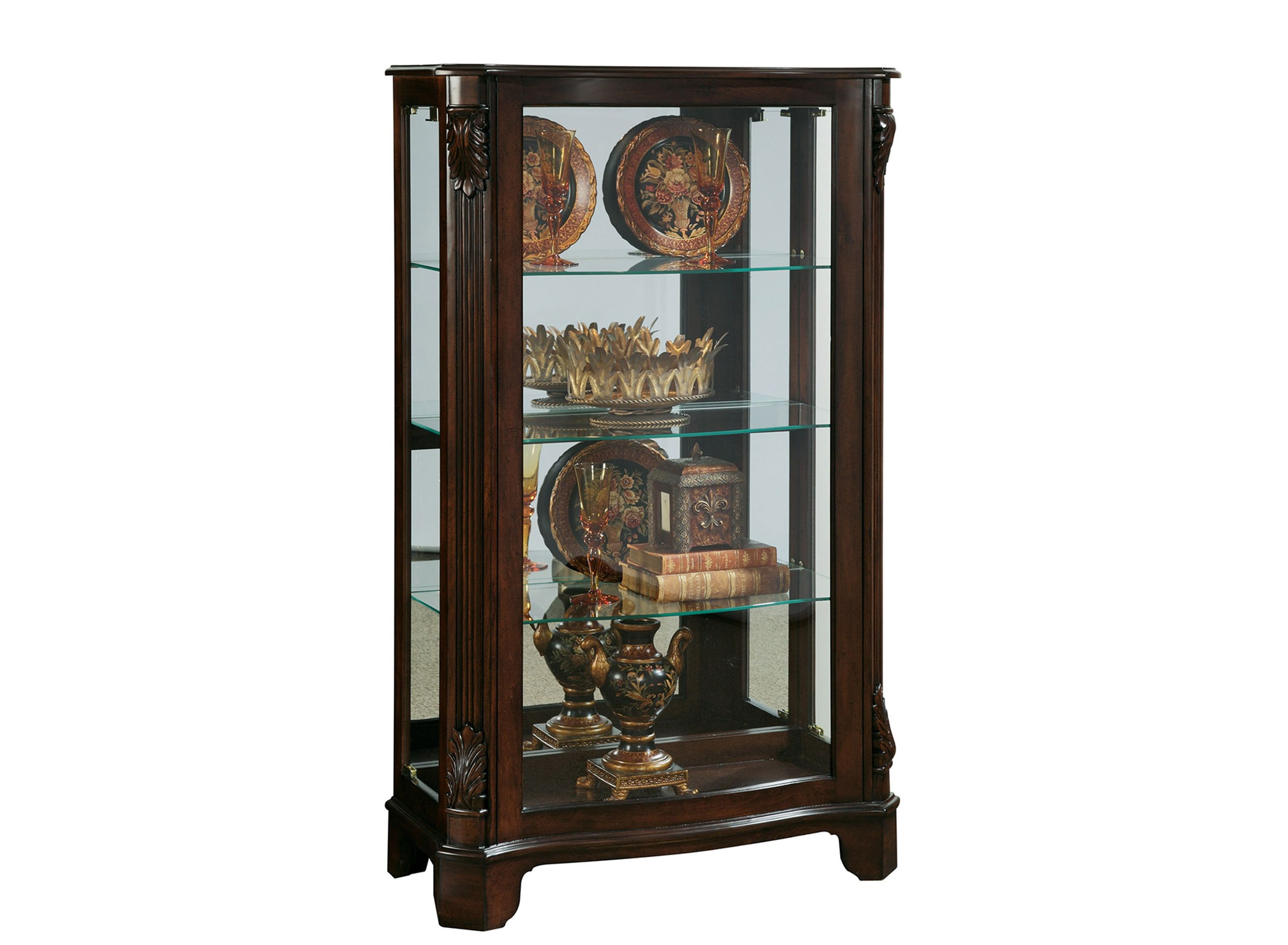 Pulaski Distinguished Carved Curio Cabinet 