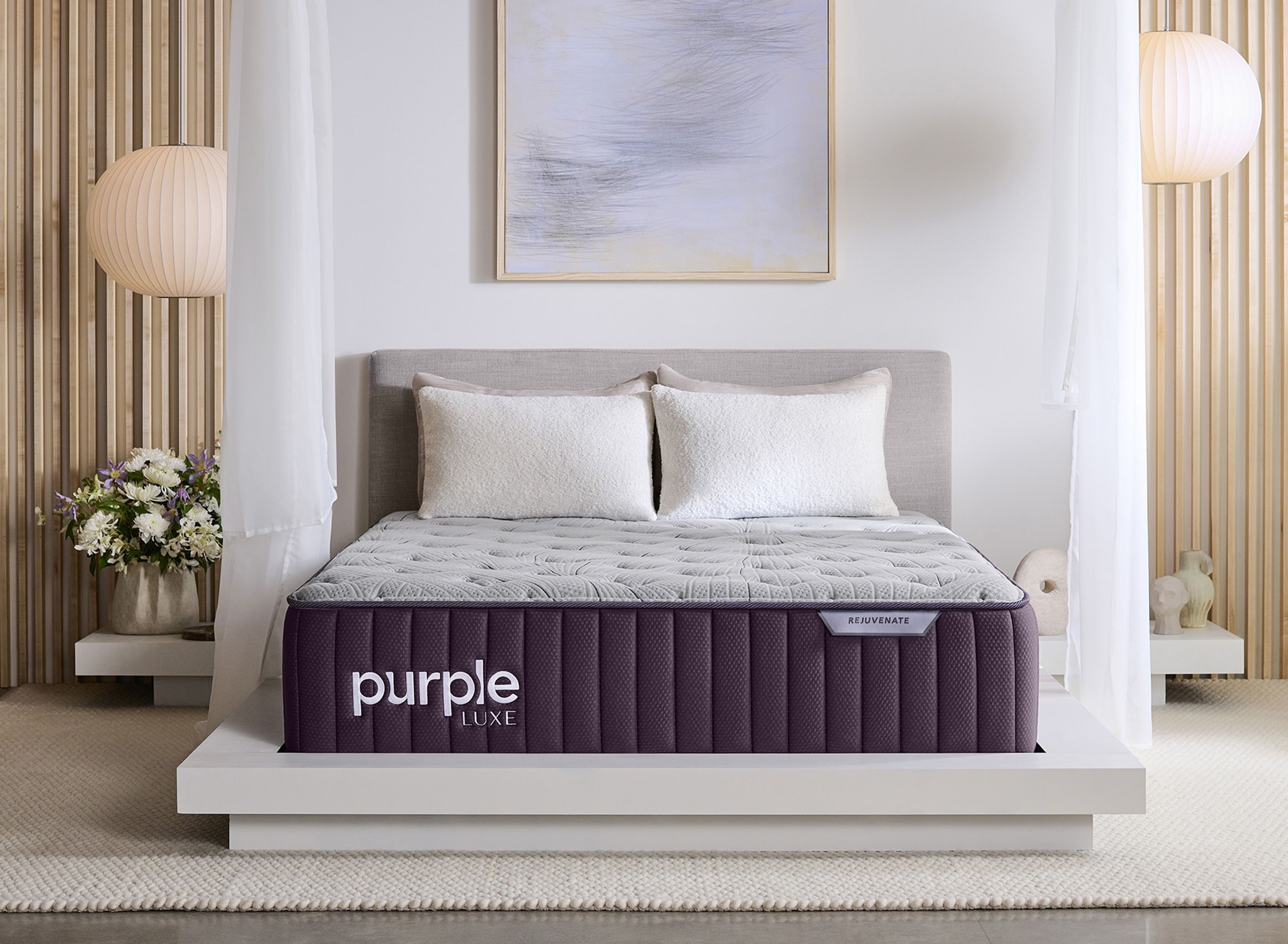 Purple Luxe Rejuvenate™ Firm Mattress Split King Raymour & Flanigan