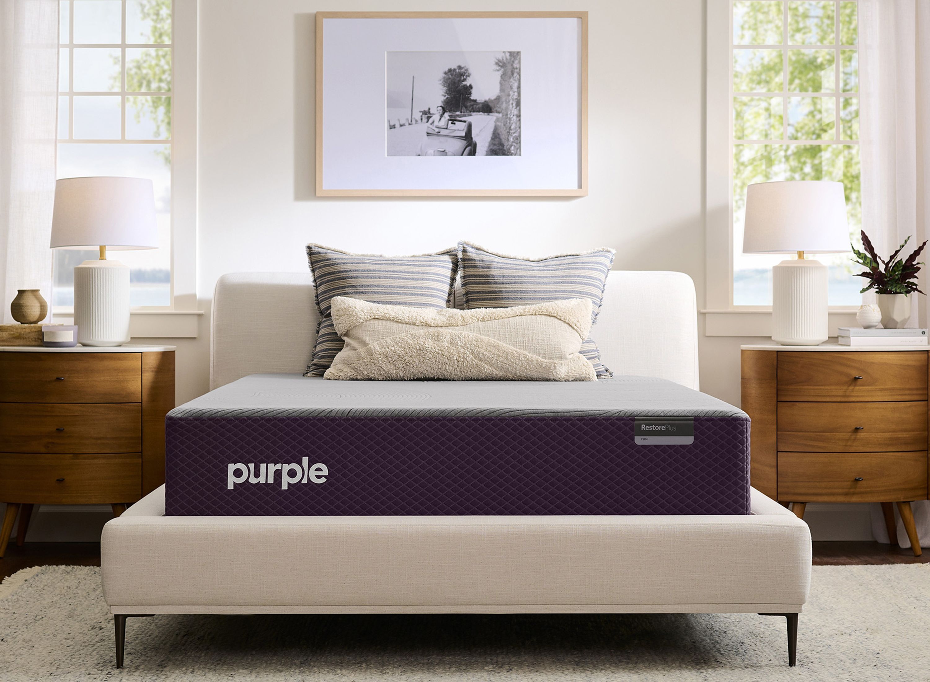 Purple RestorePlus™ Firm Hybrid Mattress Split King Raymour & Flanigan