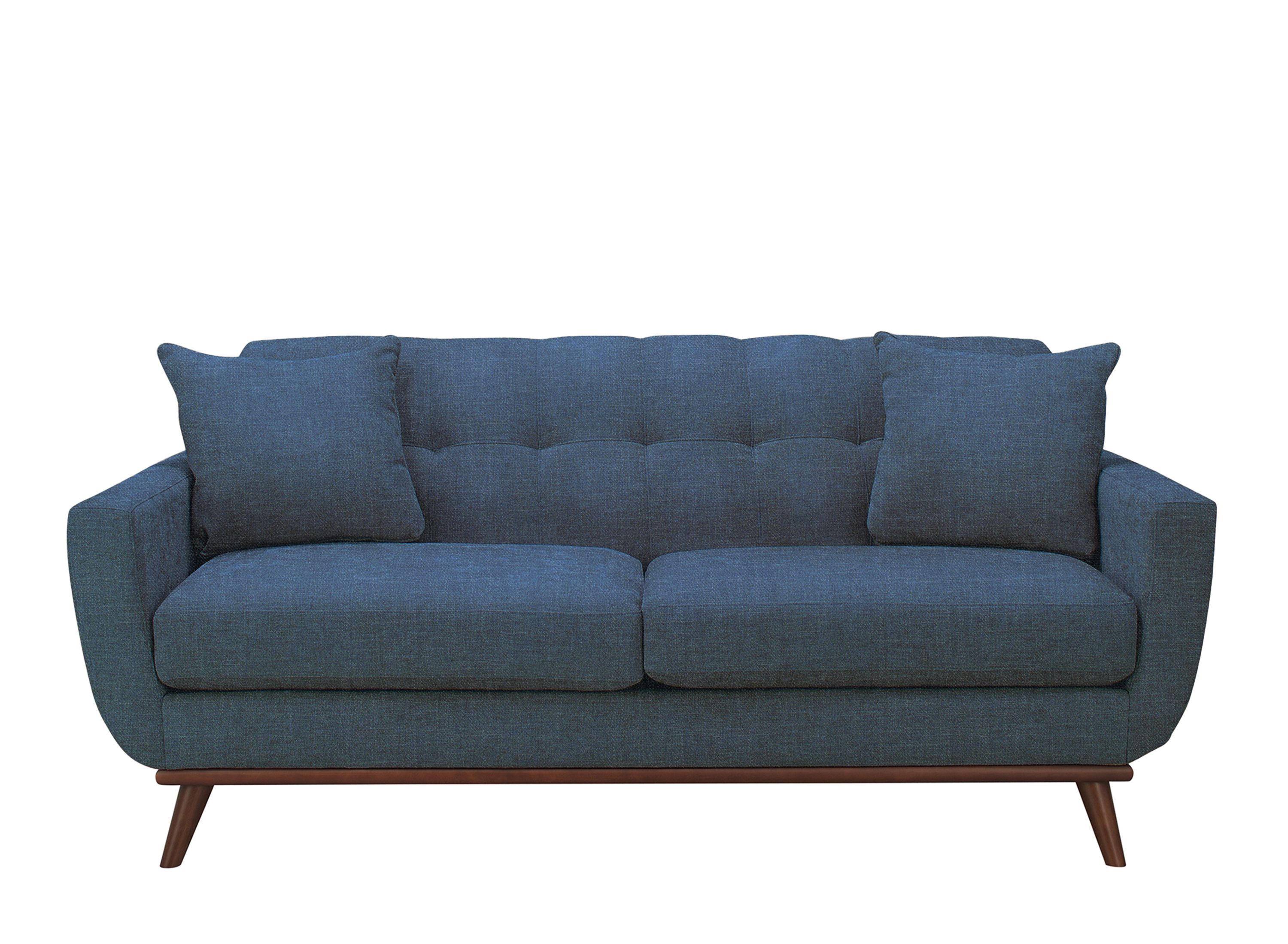 East Side Teal Blue,Green Chenille Fabric Chaise Sofa - Rooms To Go