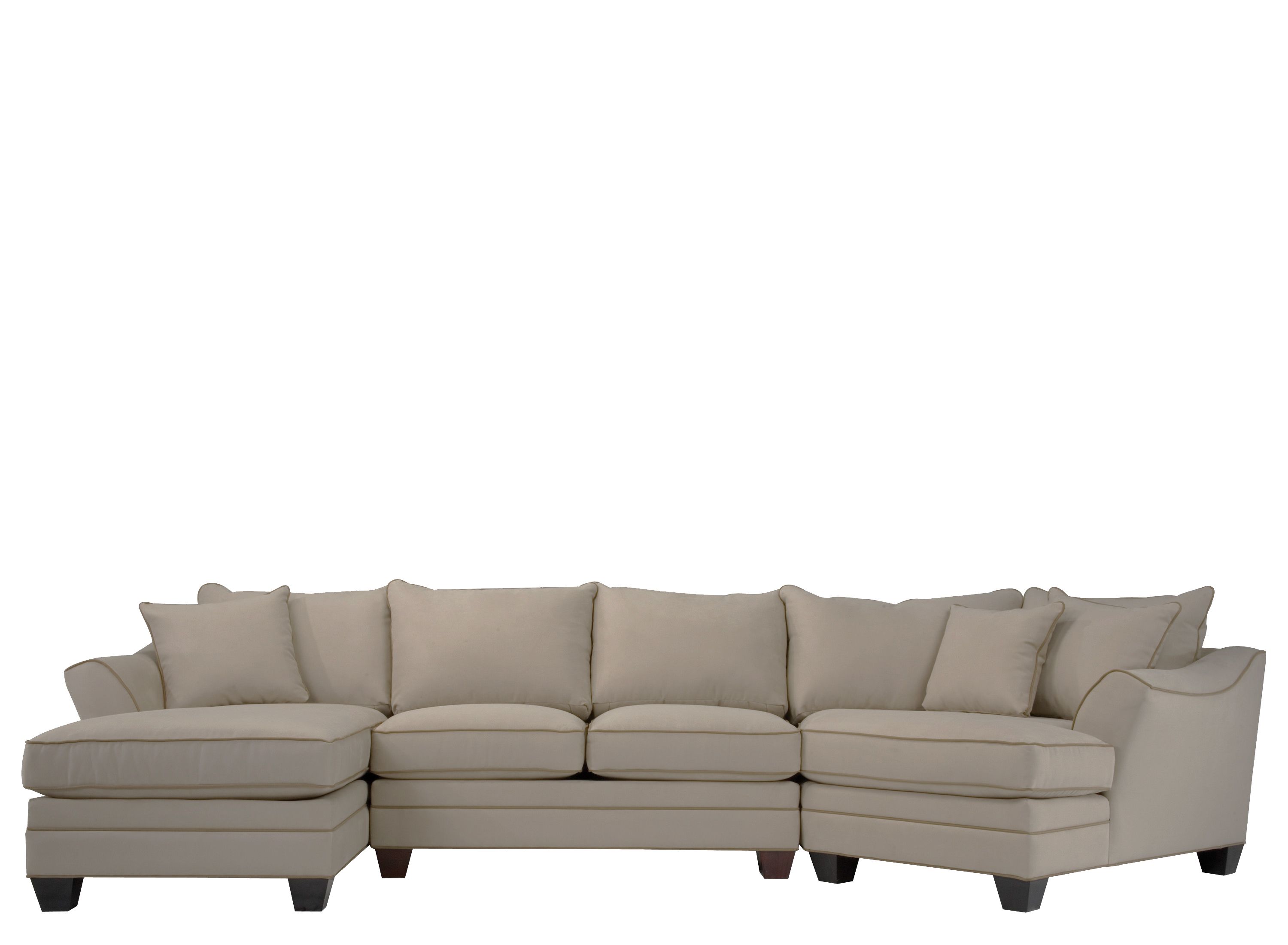 Foresthill 3pc. Left Hand Facing Microfiber Sectional Sofa Raymour