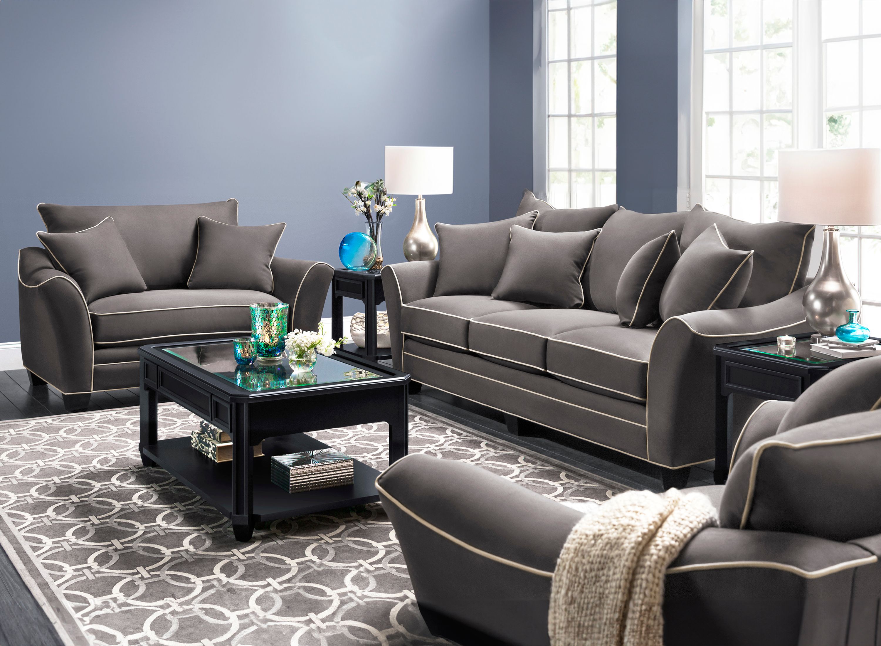 Raymour and flanigan sofa deals and loveseat set