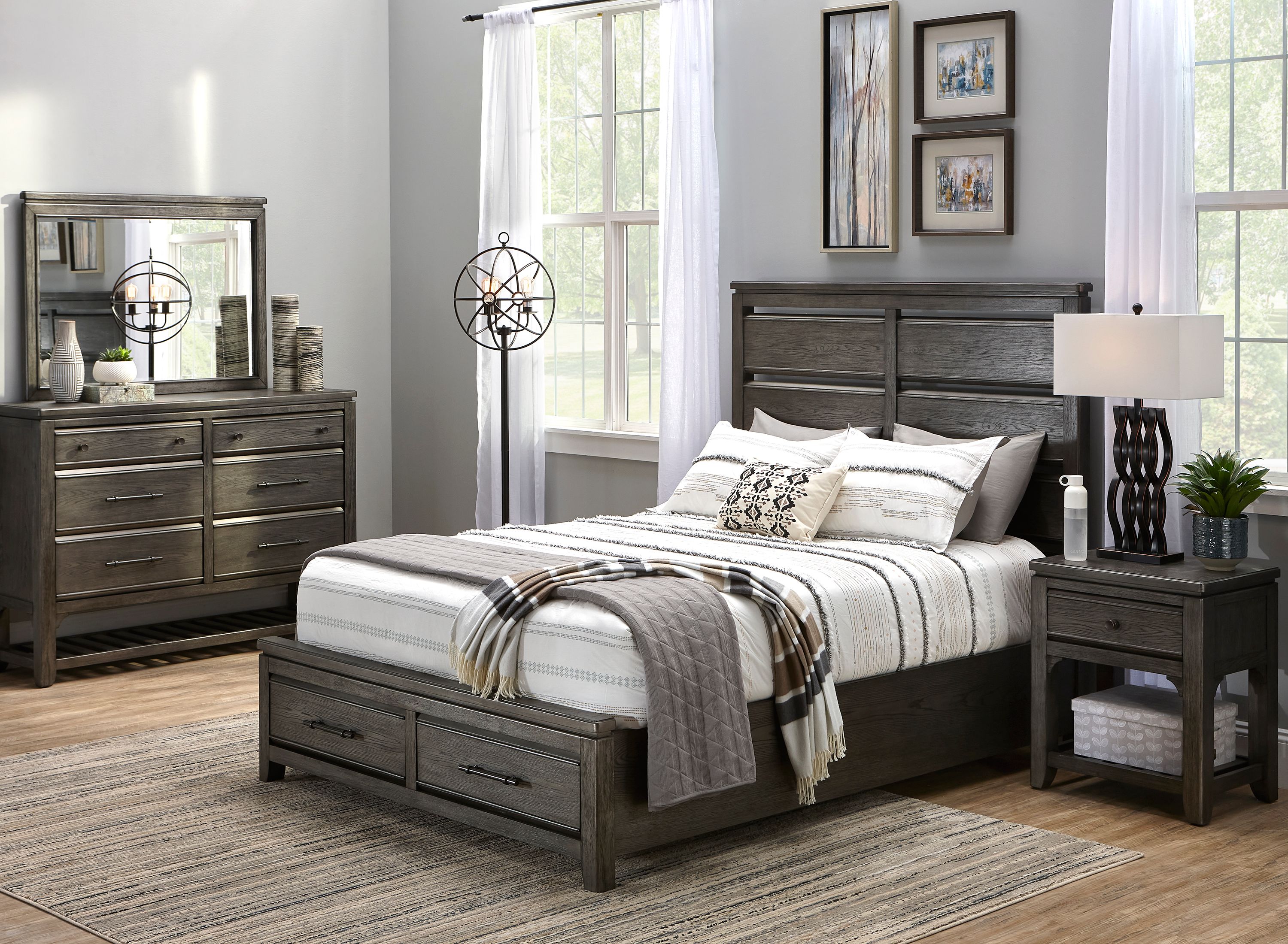 Slater 4-pc. Platform Storage Bedroom Set | Raymour & Flanigan