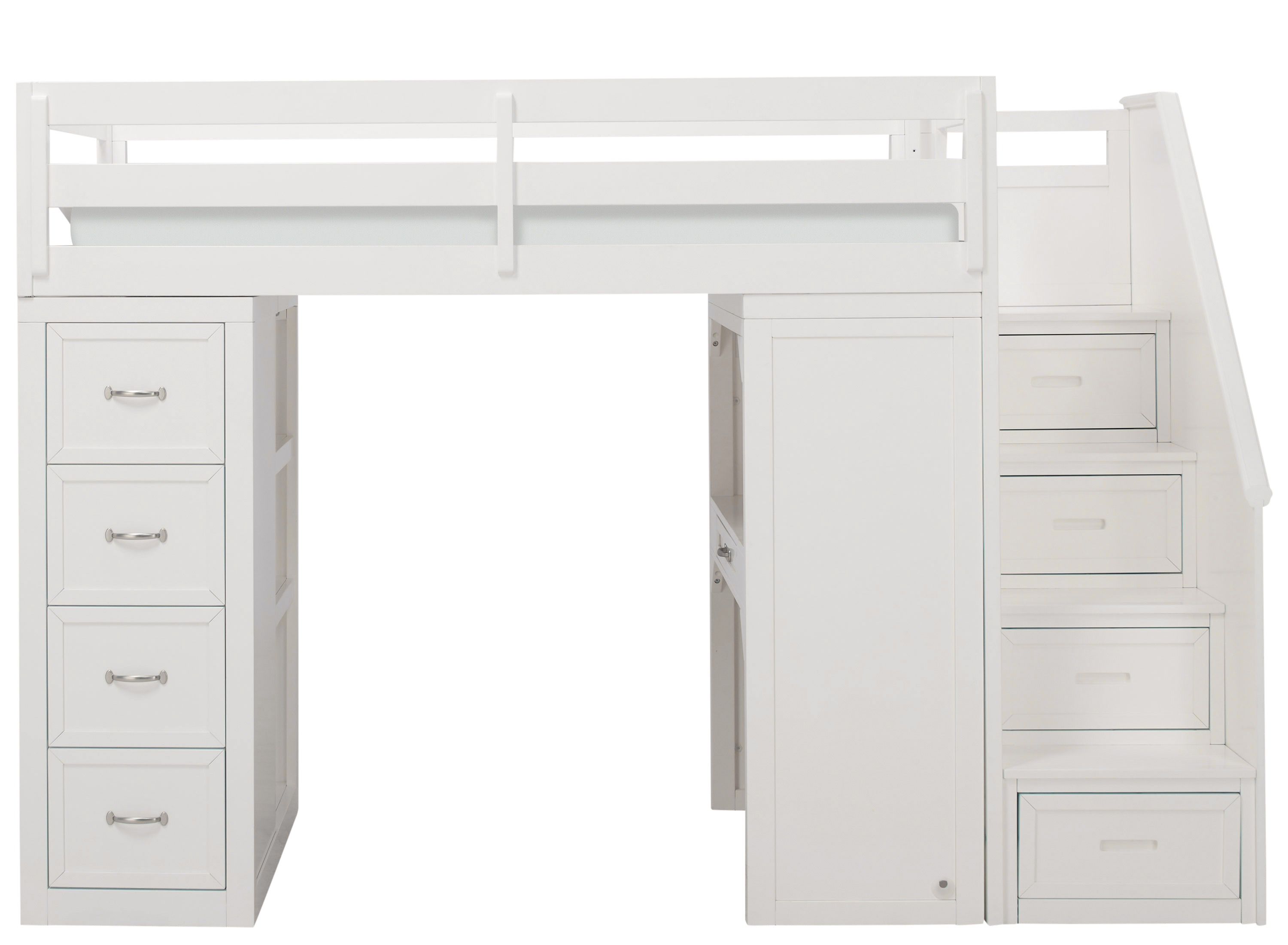 Flynn Loft Bed With Storage Stairs And Desk
