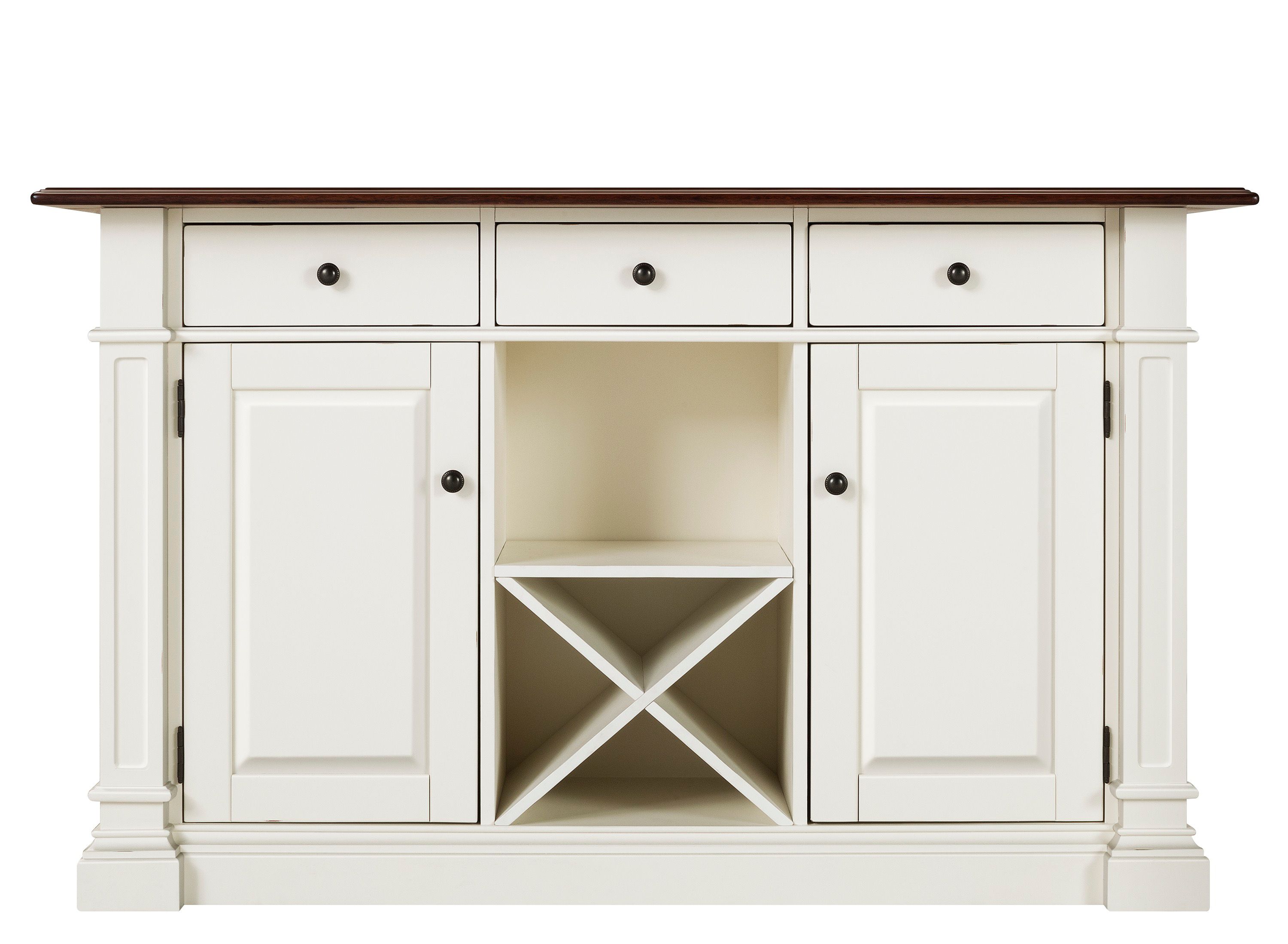 Pemberton CounterHeight Kitchen Island w/ Leaf Raymour & Flanigan