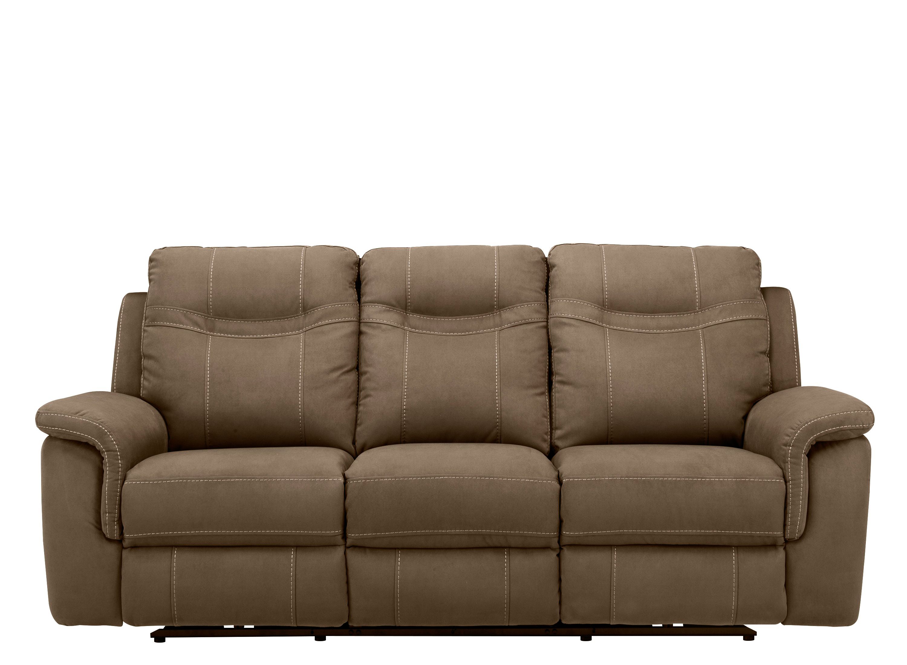 Stanfield Microfiber Power Reclining Sofa W Power Headrest