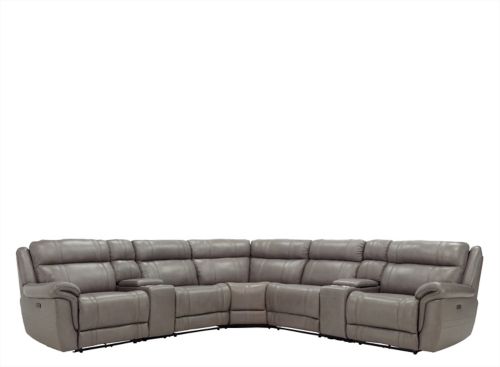 7 piece deals sectional sofa leather