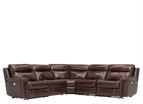 lattimore leather power sofa