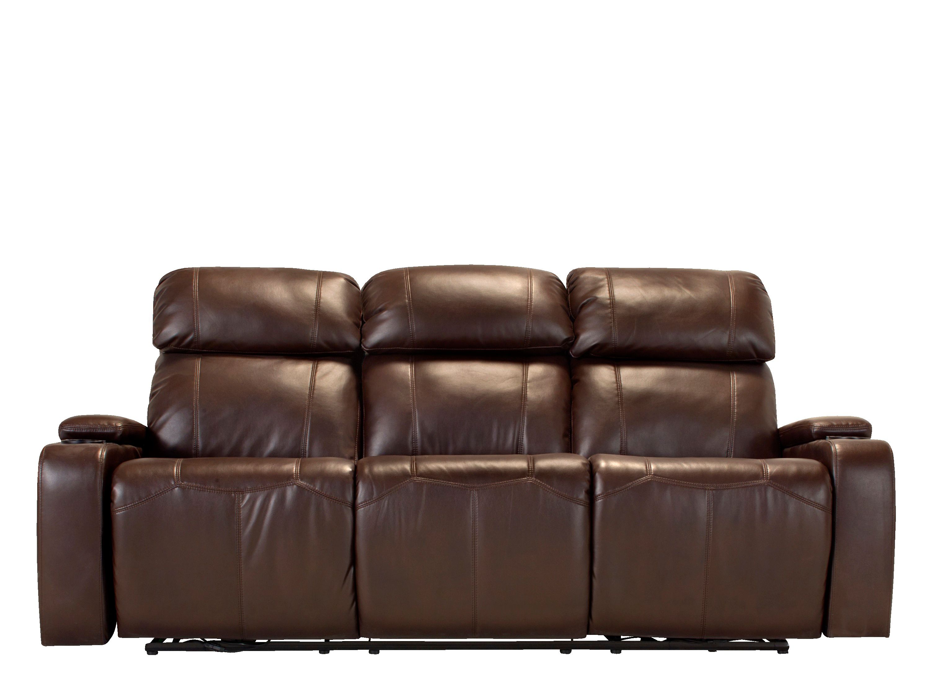 Stylus Power Sofa w/ Power Headrests and Drop Down Table Raymour