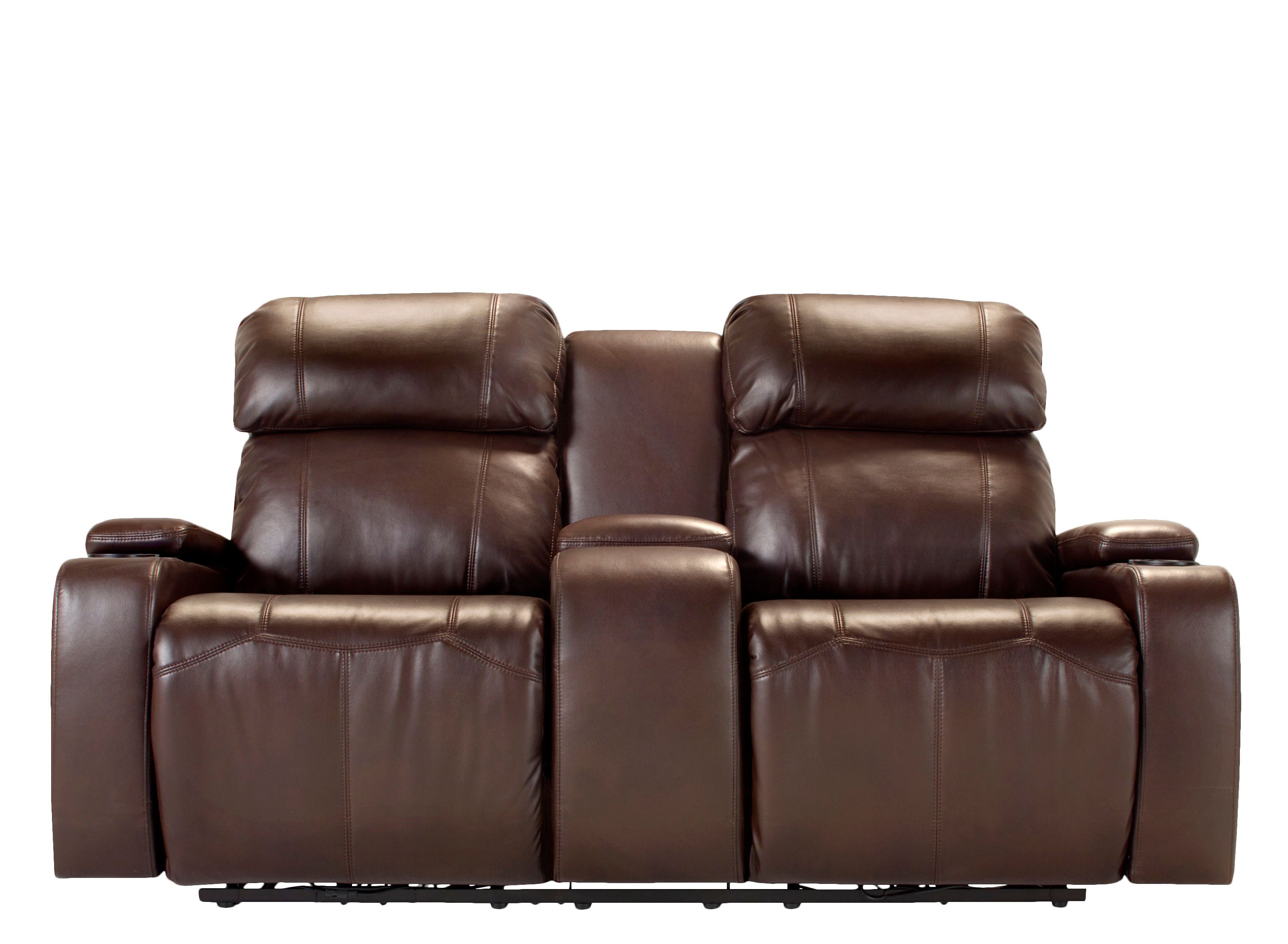 Stylus Power Console Loveseat w/ Power Headrests Raymour & Flanigan