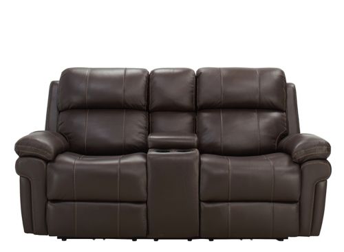 Remsen Leather Power Sofa w/ Power Headrest | Raymour & Flanigan