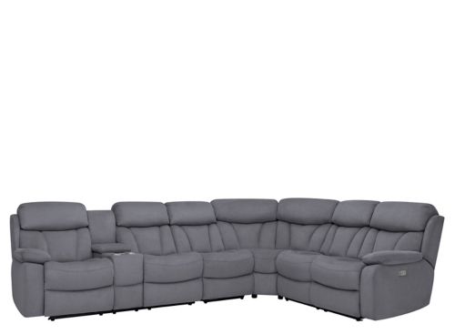 Heated leather deals sectional