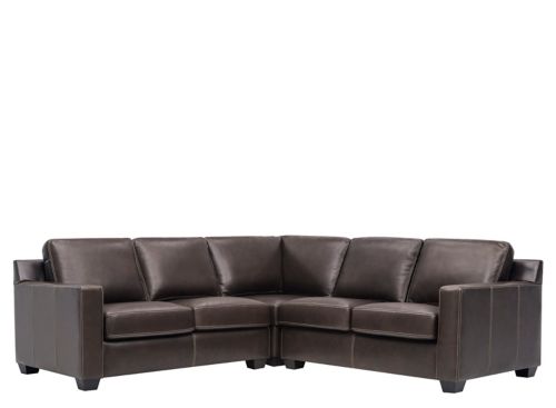 Anaheim Leather 3-pc. Sectional | Raymour & Flanigan