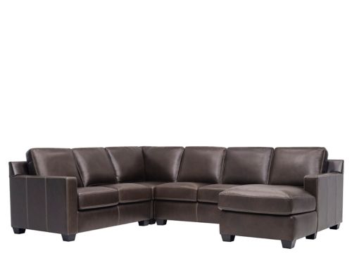 4-pc Modern European-design Genuine Leather Sectional Sofa Set S505b for sale online 