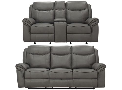 Ross 2 Pc Reclining Sofa And Loveseat, Raymour And Flanigan Leather Reclining Sofa