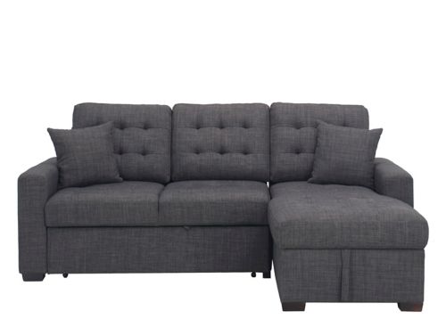 Sofa chaise with pop deals up sleeper