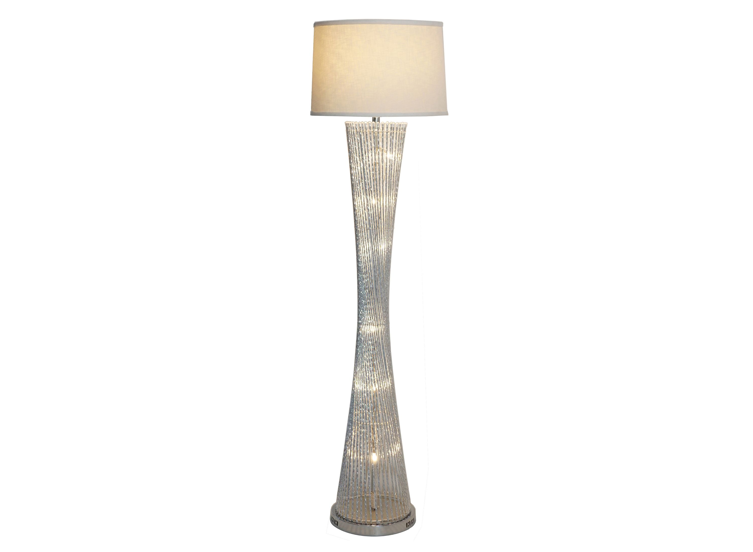 Chrome Spiral Base Floor Lamp Raymour, Raymour And Flanigan Table Lamps
