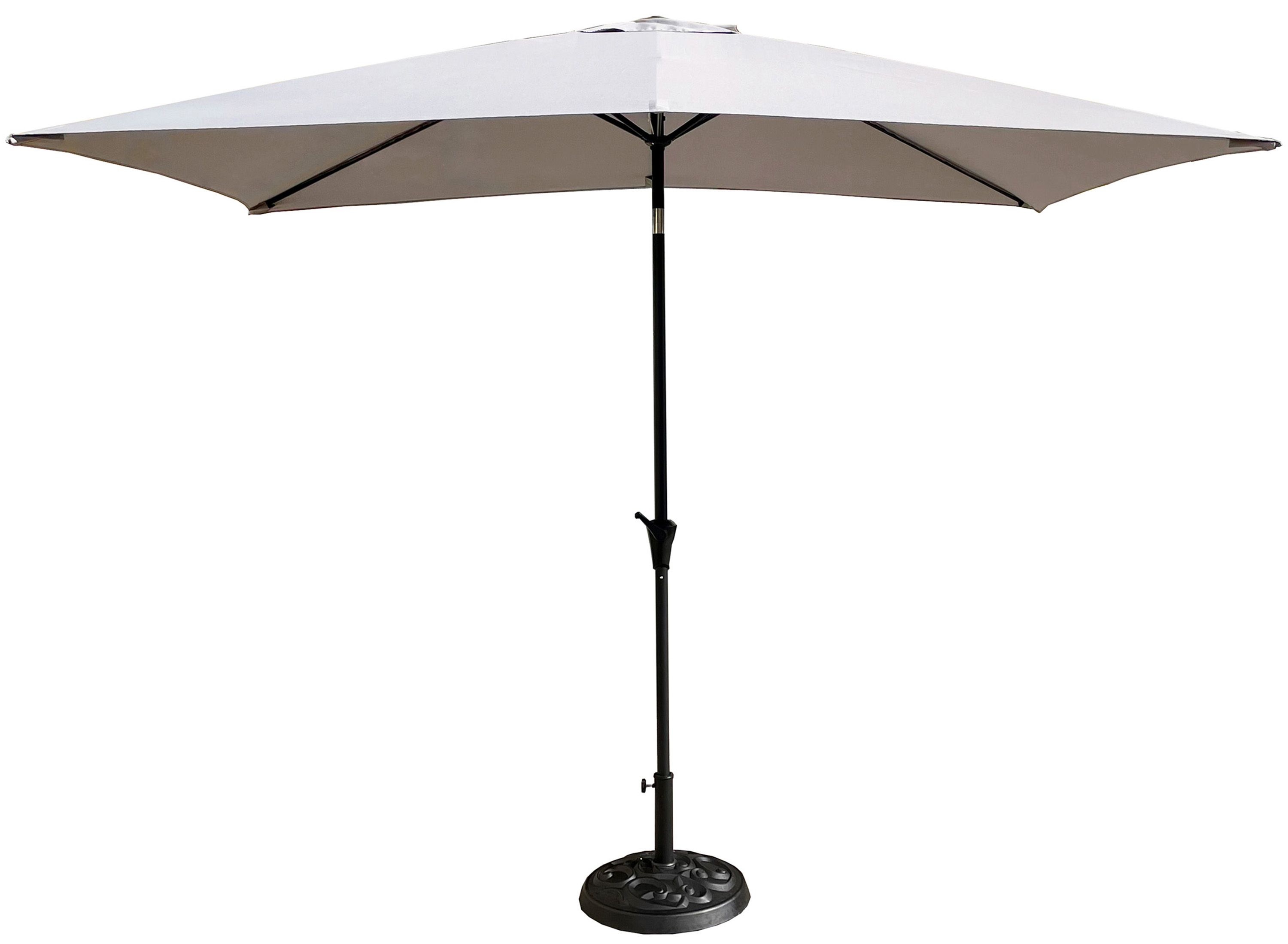 Newport 2-pc. Rectangle Pole Umbrella w/ Base | Raymour & Flanigan