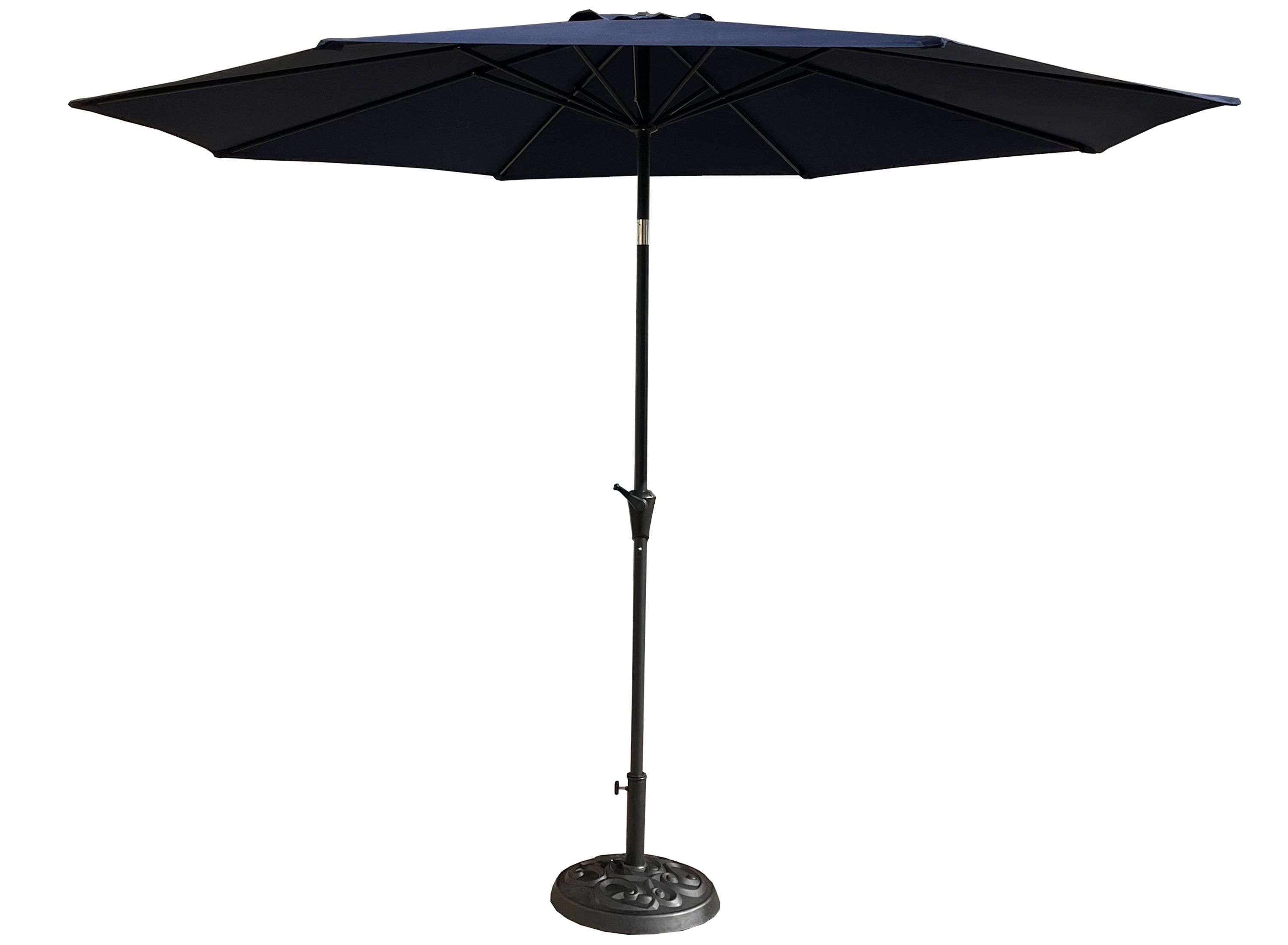 Newport 2-pc. 11 Ft Pole Umbrella w/ Base | Raymour & Flanigan