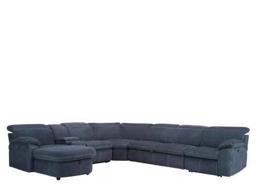 Reclining deals sectional microfiber