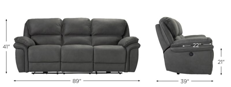 Skye microfiber power reclining sofa new arrivals