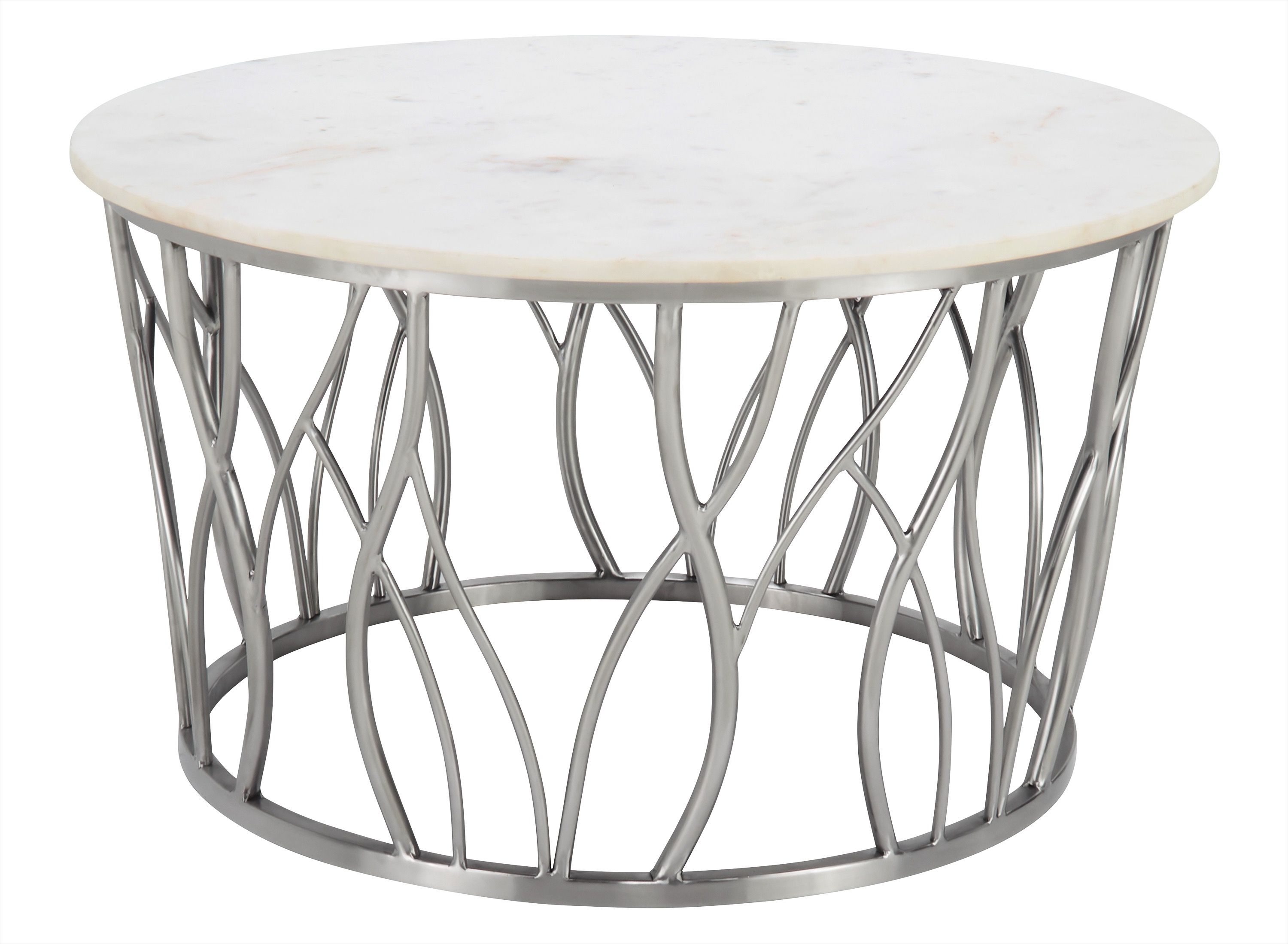 Lexia Round Cocktail Table | Raymour & Flanigan