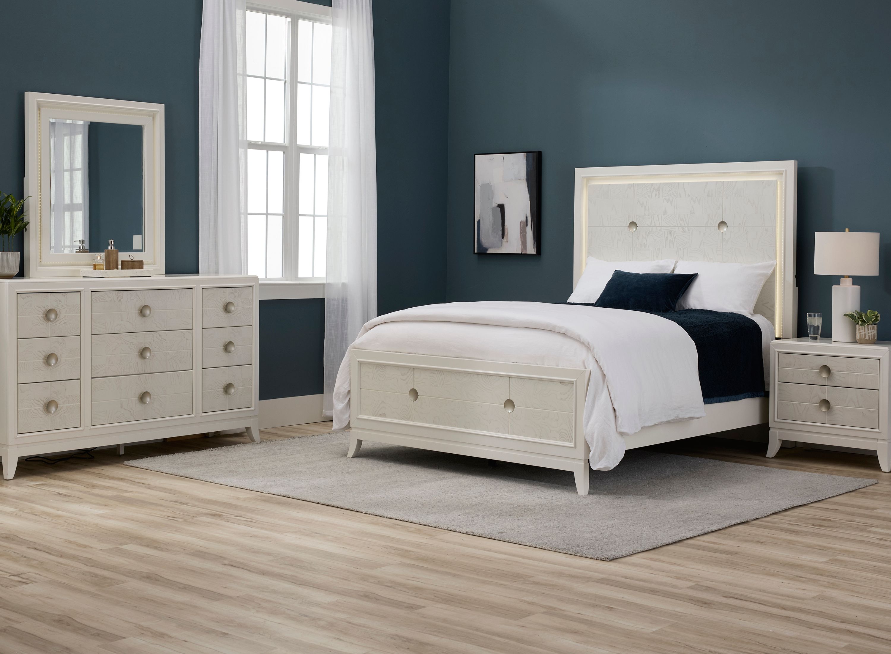 Giovanna 4 Pc Bedroom Set Raymour Flanigan   SAMU 598259109 3000