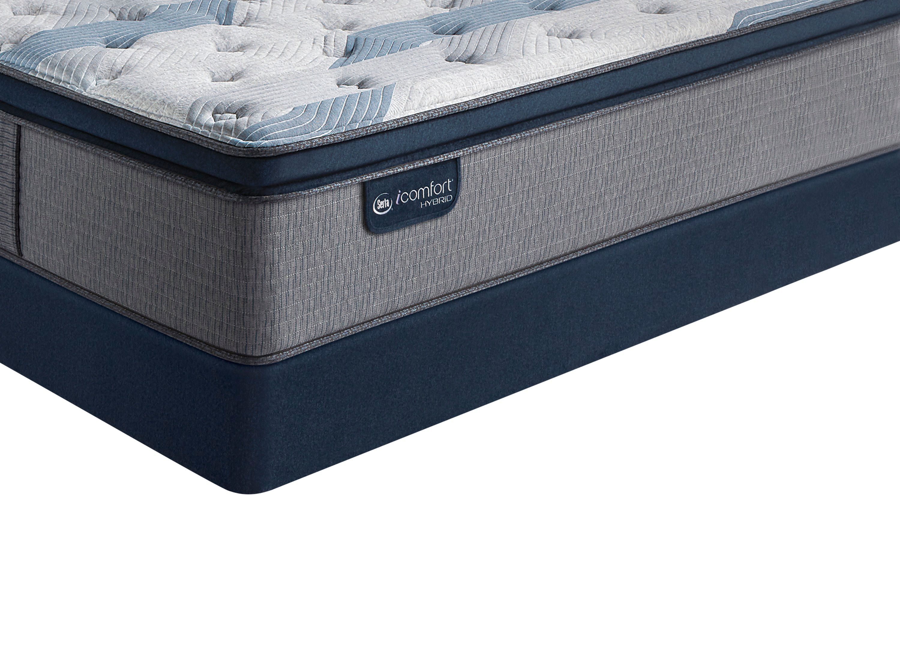 Serta Icomfort Hybrid Blue Fusion 300 Plush Pillowtop Queen
