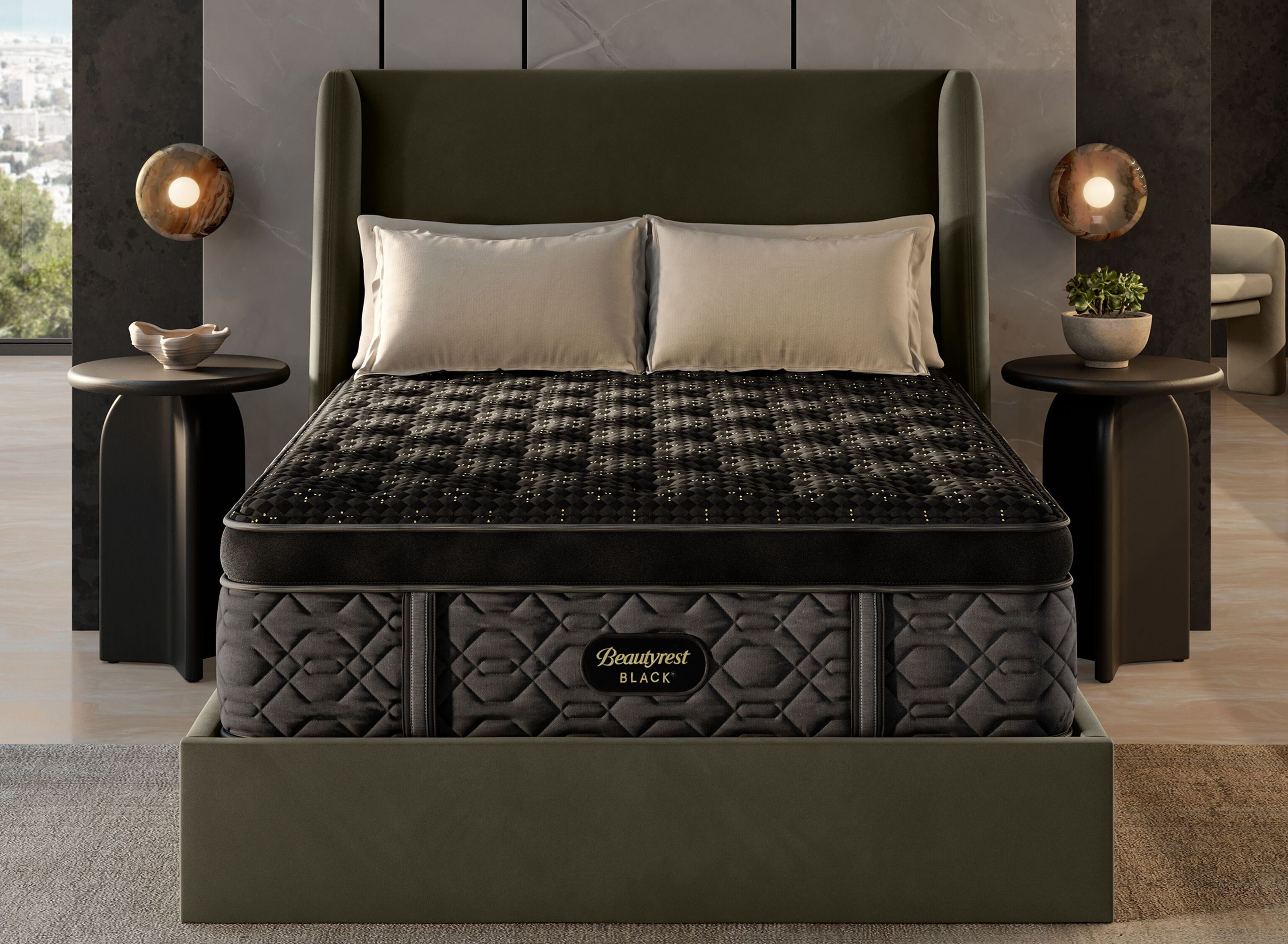 Beautyrest Black Series Four Summit Medium Pillow Top Mattress ...