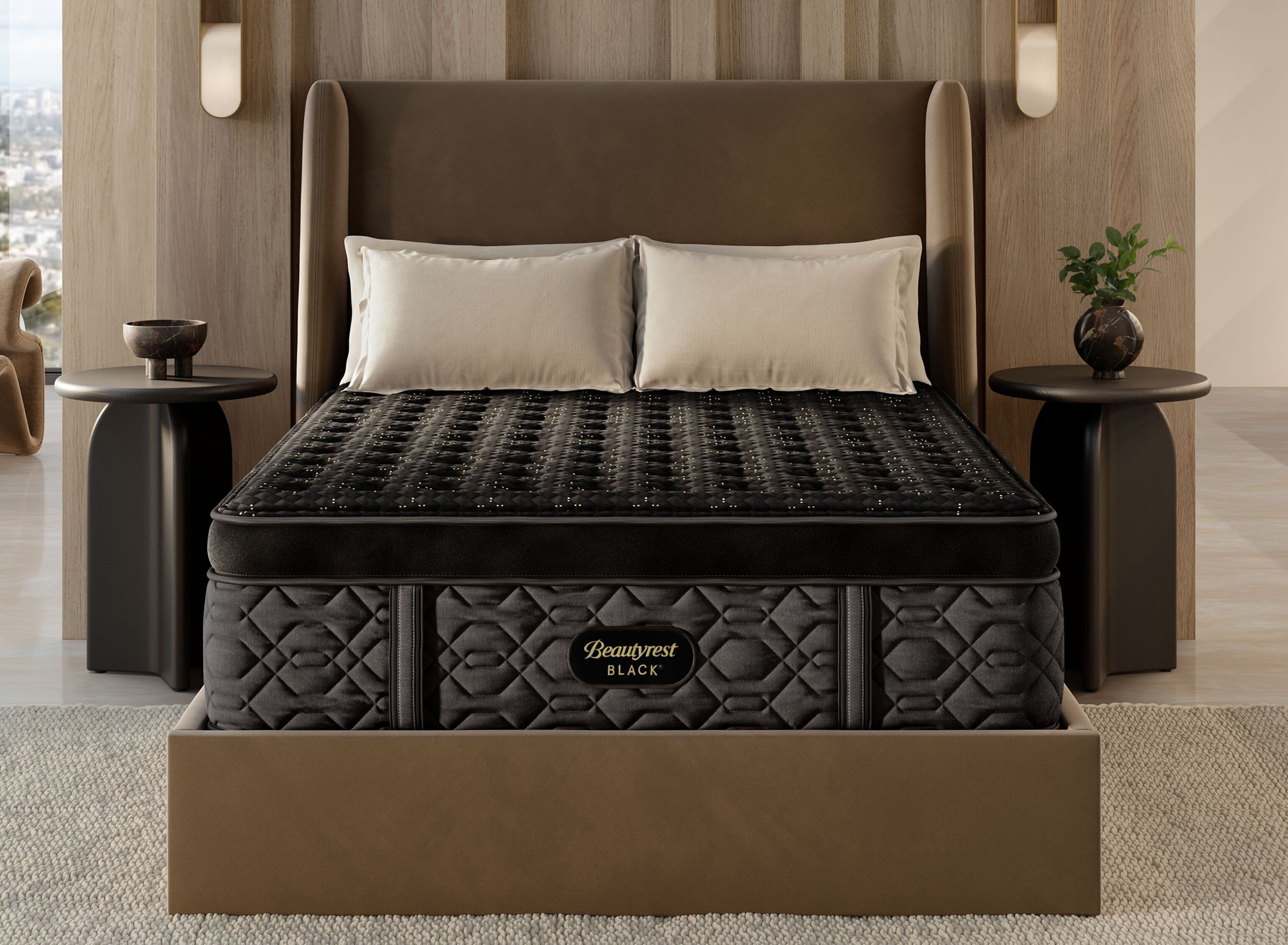 Beautyrest Black Series Four Summit Firm Pillow Top Mattress | Raymour ...