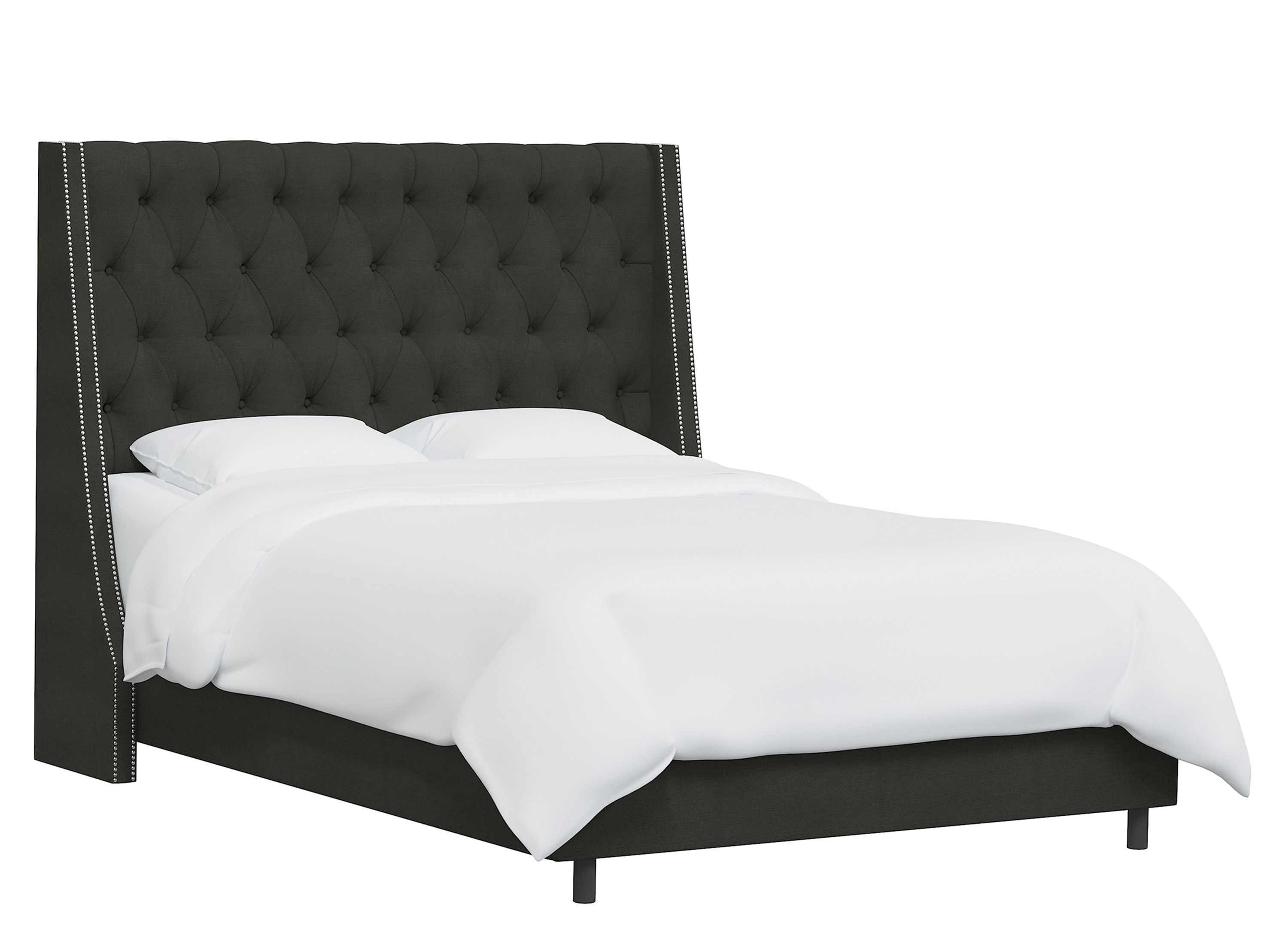 Sheridan Nail Button Tufted Wingback Bed Raymour & Flanigan