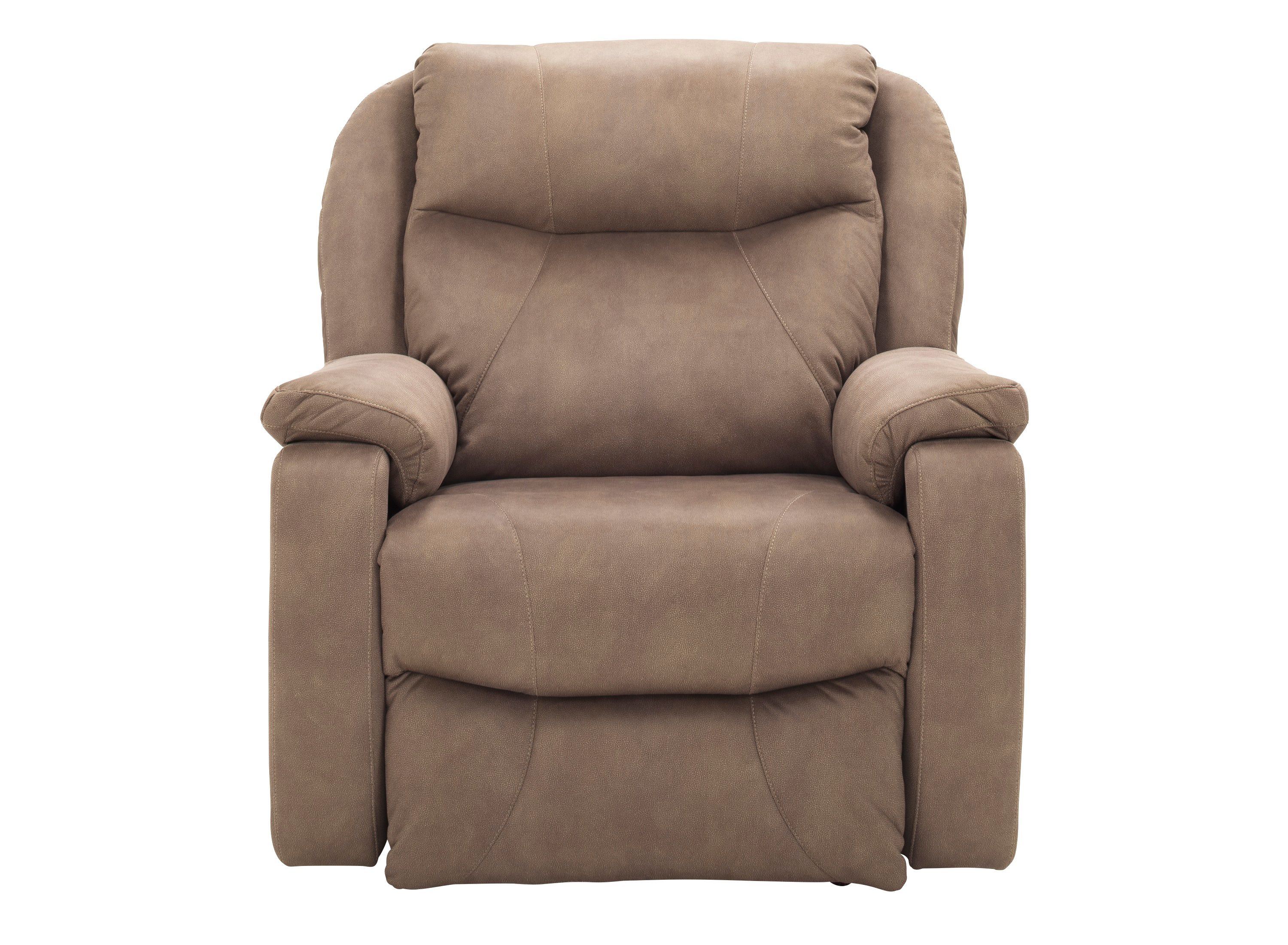 Warren recliner single chair best sale in beige microfiber fabric