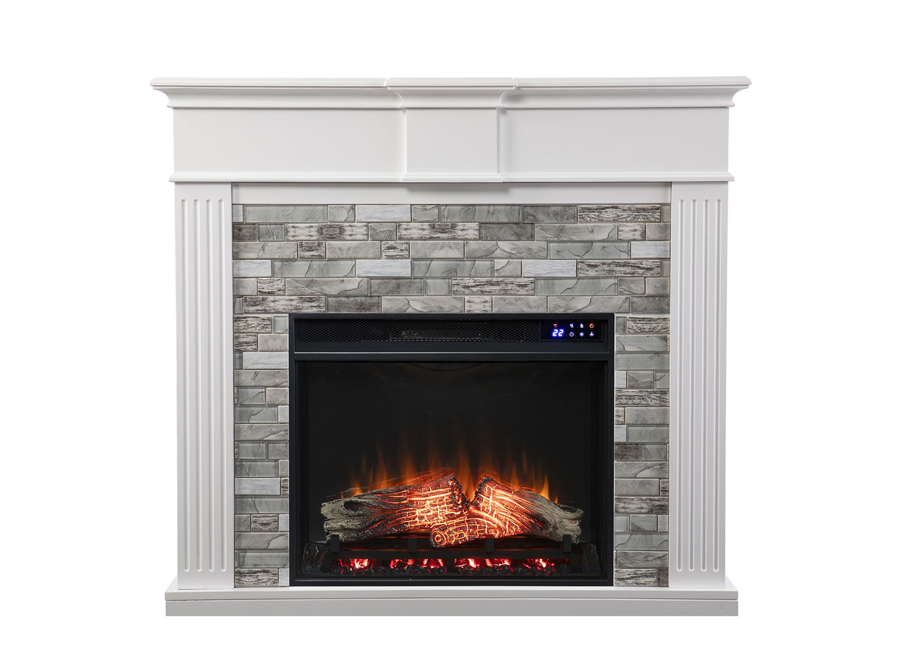 Claire Touch Screen Fireplace | Raymour u0026 Flanigan