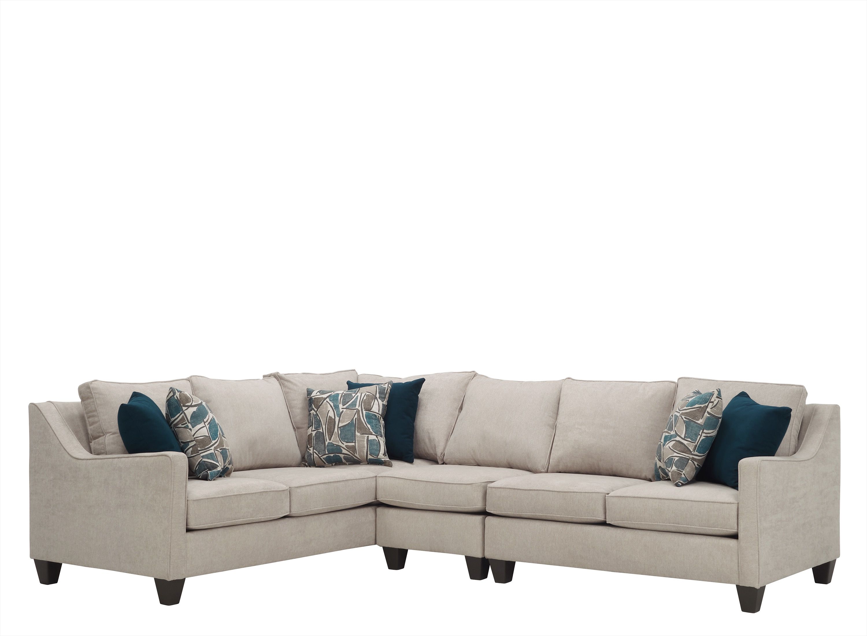 Ezra 3pc. Chenille Sectional Sofa Raymour & Flanigan