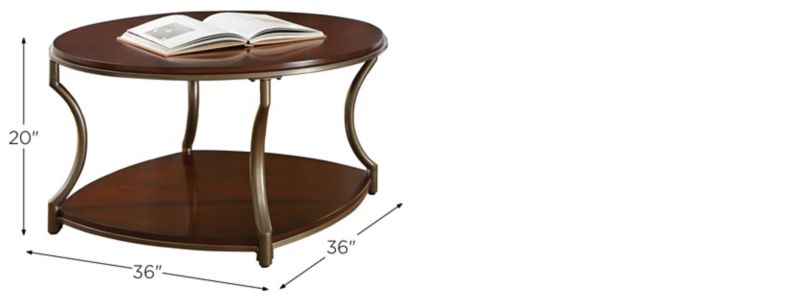 Miles Round Cocktail Table Dimensions