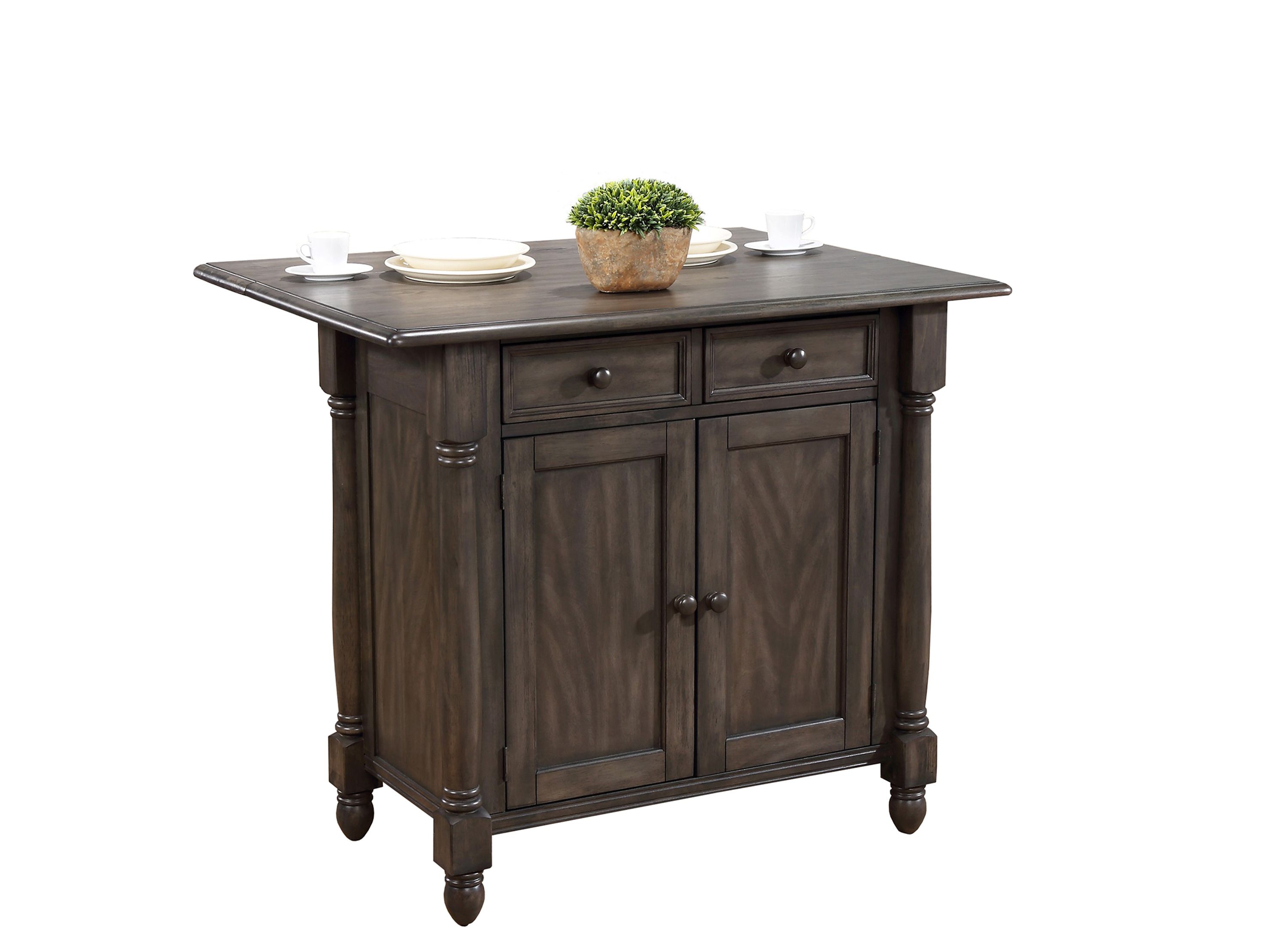Eastlane Kitchen Island w/ Leaf Raymour & Flanigan