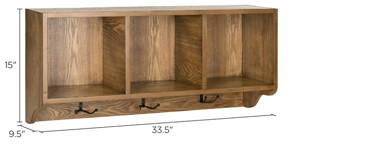 Alice Wall Shelf With Storage Compartments | Raymour & Flanigan