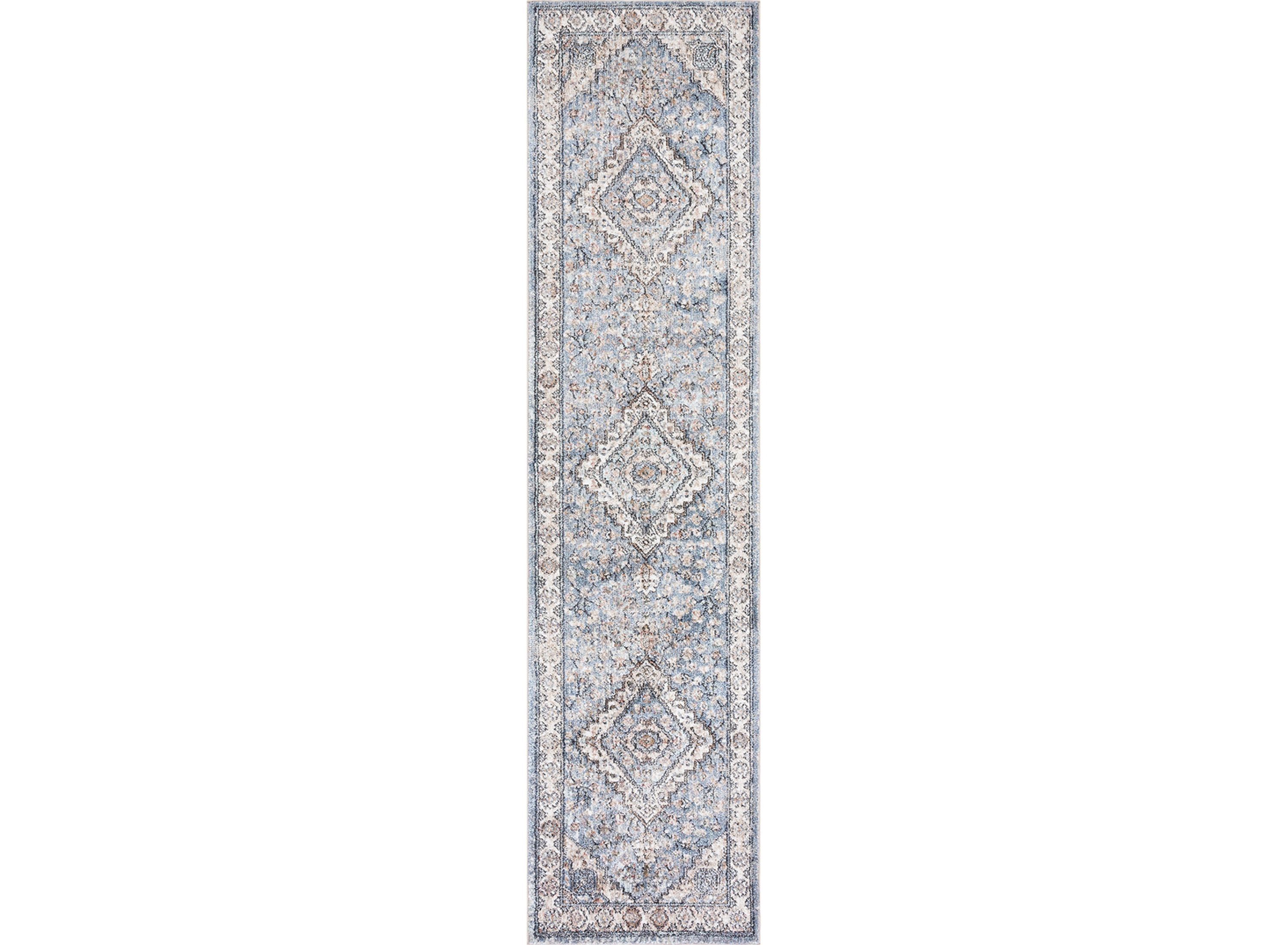 Jasmine Blue & Gray Rug Raymour & Flanigan Raymour & Flanigan