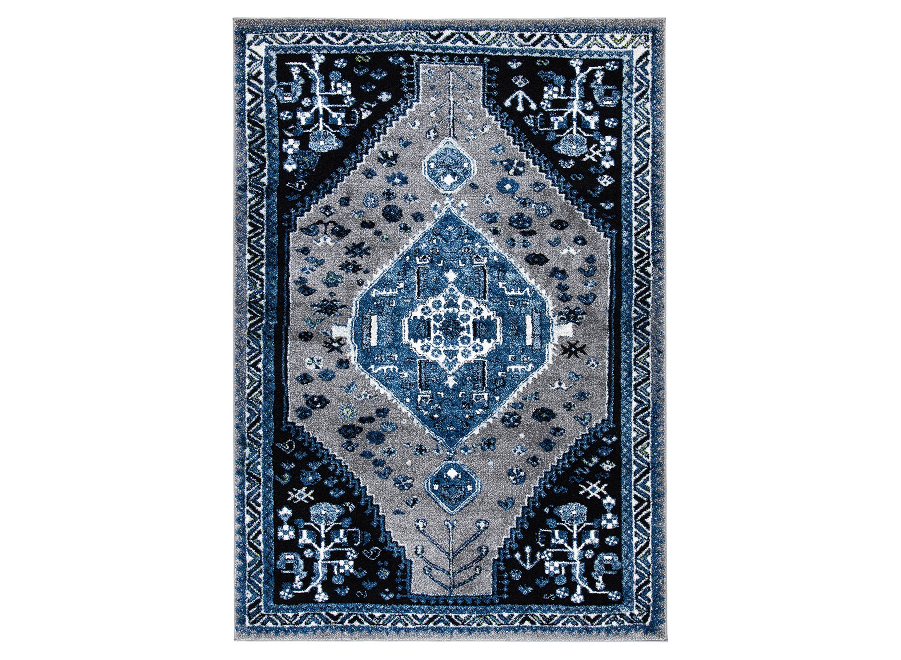 Vintage Hamadan Blue Area Rug Raymour & Flanigan Raymour & Flanigan