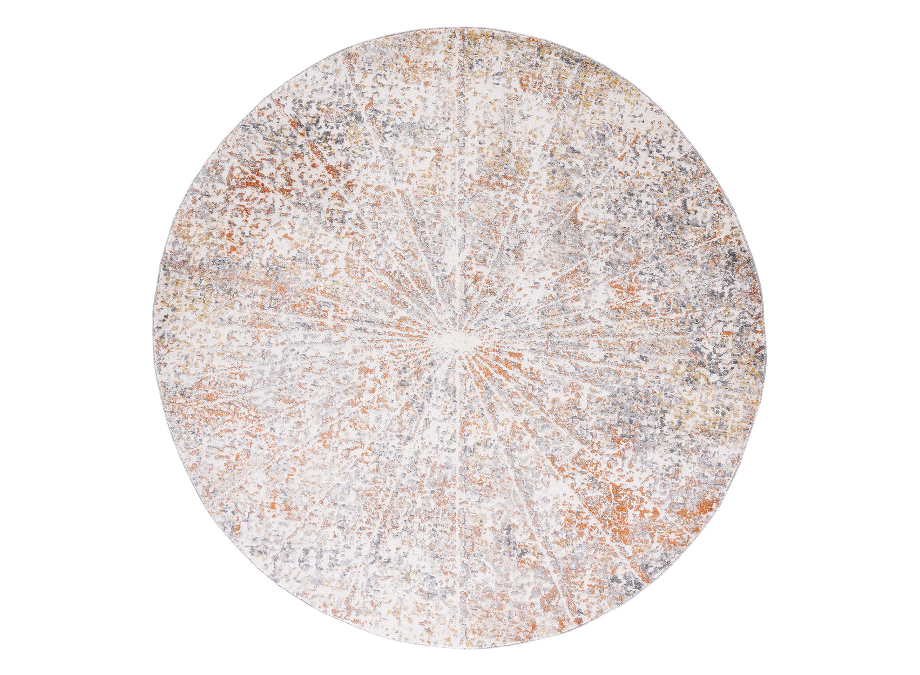 Brookvale Ivory & Gray Area Rug Round Raymour & Flanigan Raymour & Flanigan