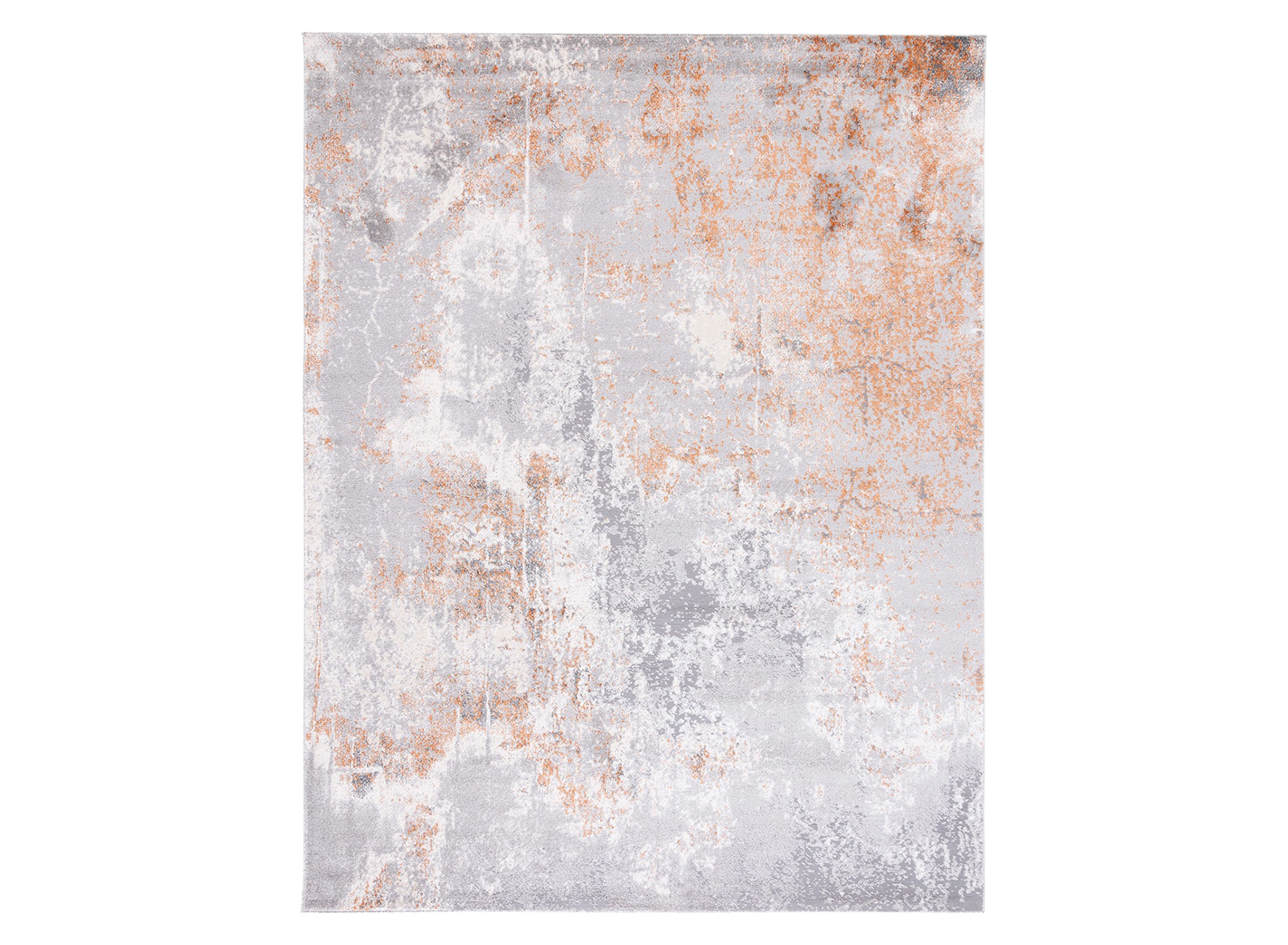 Osbourne Gray & Rust Area Rug Raymour & Flanigan Raymour & Flanigan