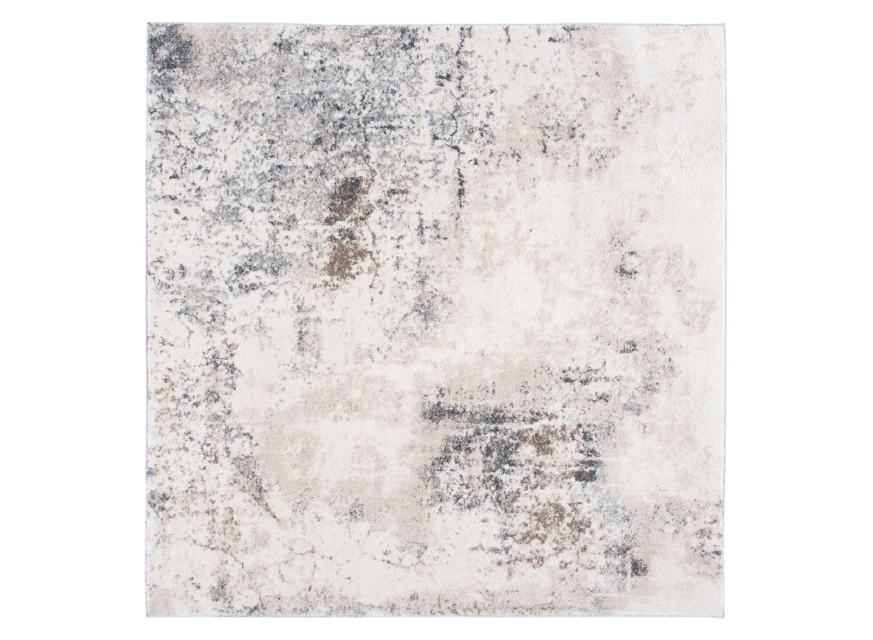 Osbourne Ivory & Gray Area Rug Square Raymour & Flanigan Raymour & Flanigan