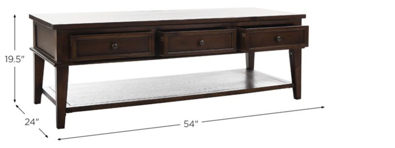 Lucille Coffee Table With Storage Drawers | Raymour & Flanigan