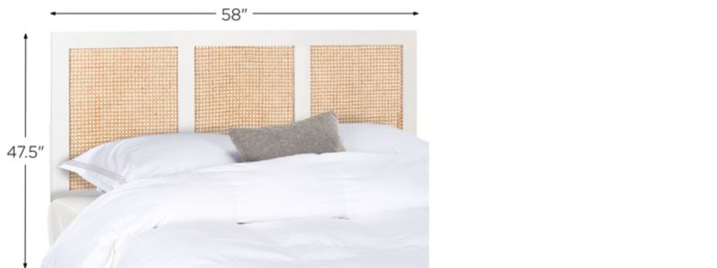 Safavieh Vienna Cane Headboard - White - Full