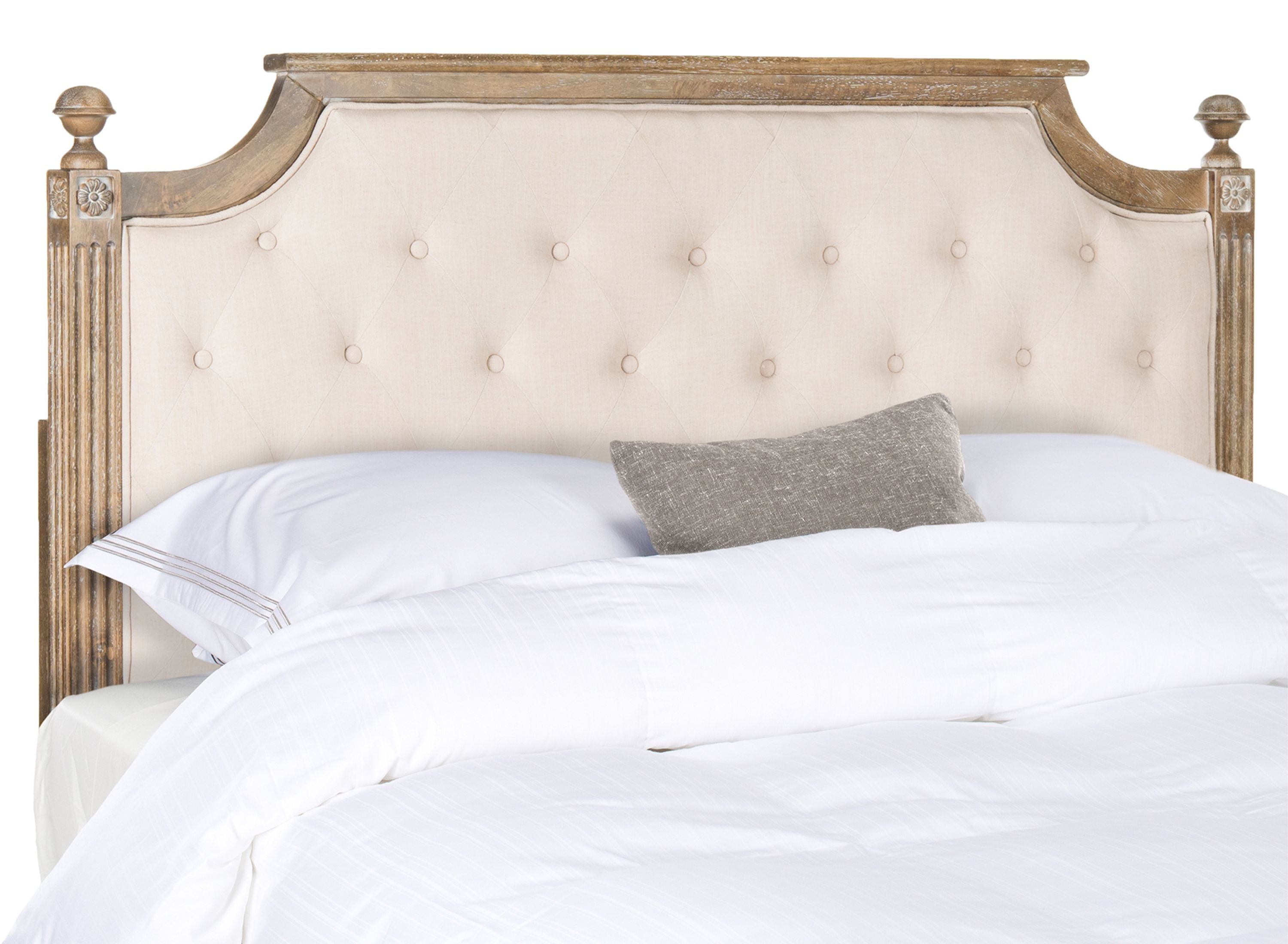 Rustic Wood Queen Upholstered Headboard Raymour & Flanigan Raymour