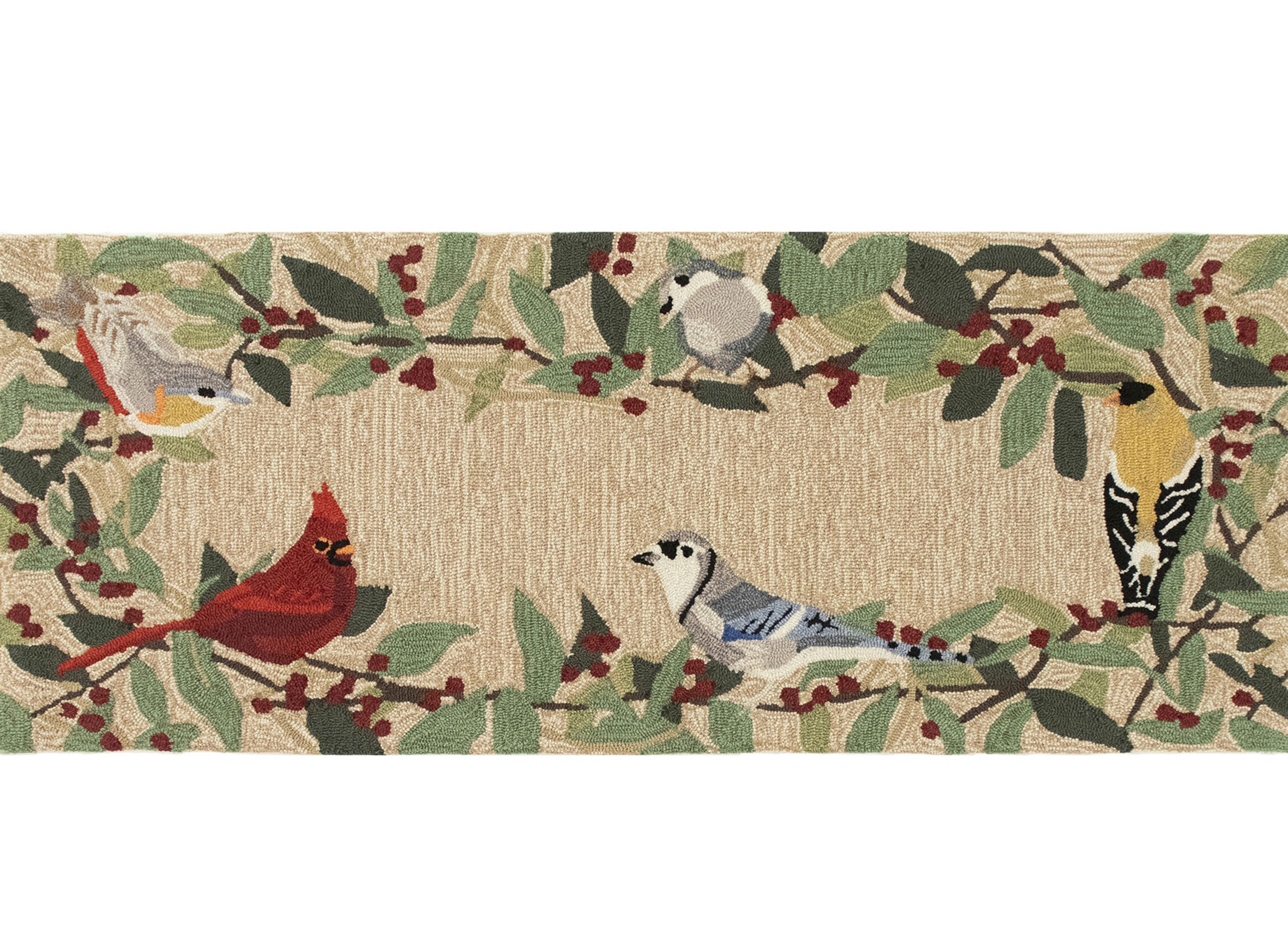 Liora Manne Frontporch Bird Border Indoor/Outdoor Rug Raymour & Flanigan